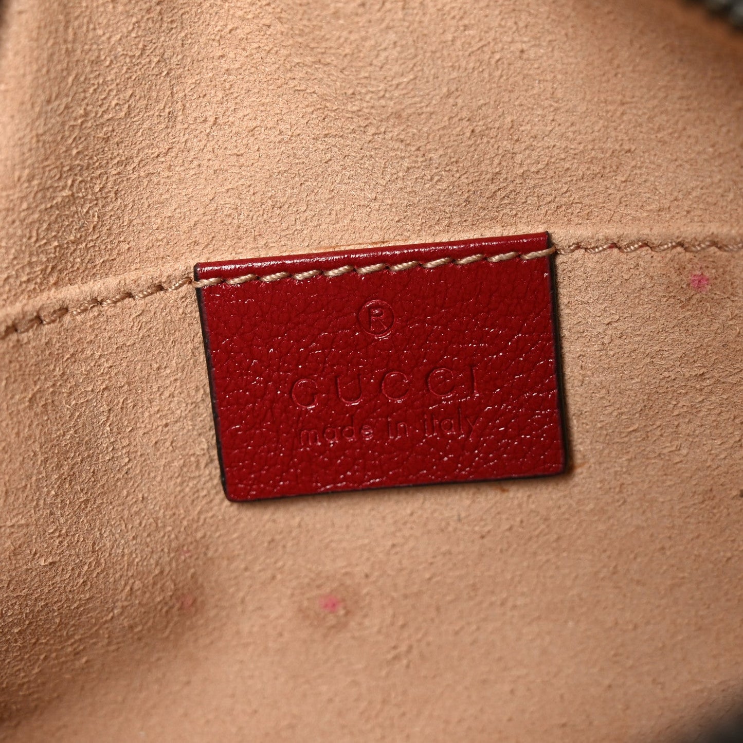 Azalea Calfskin Matelasse Diagonal Torchon GG Marmont Belt Bag 75 30 Black Romantic Cerise