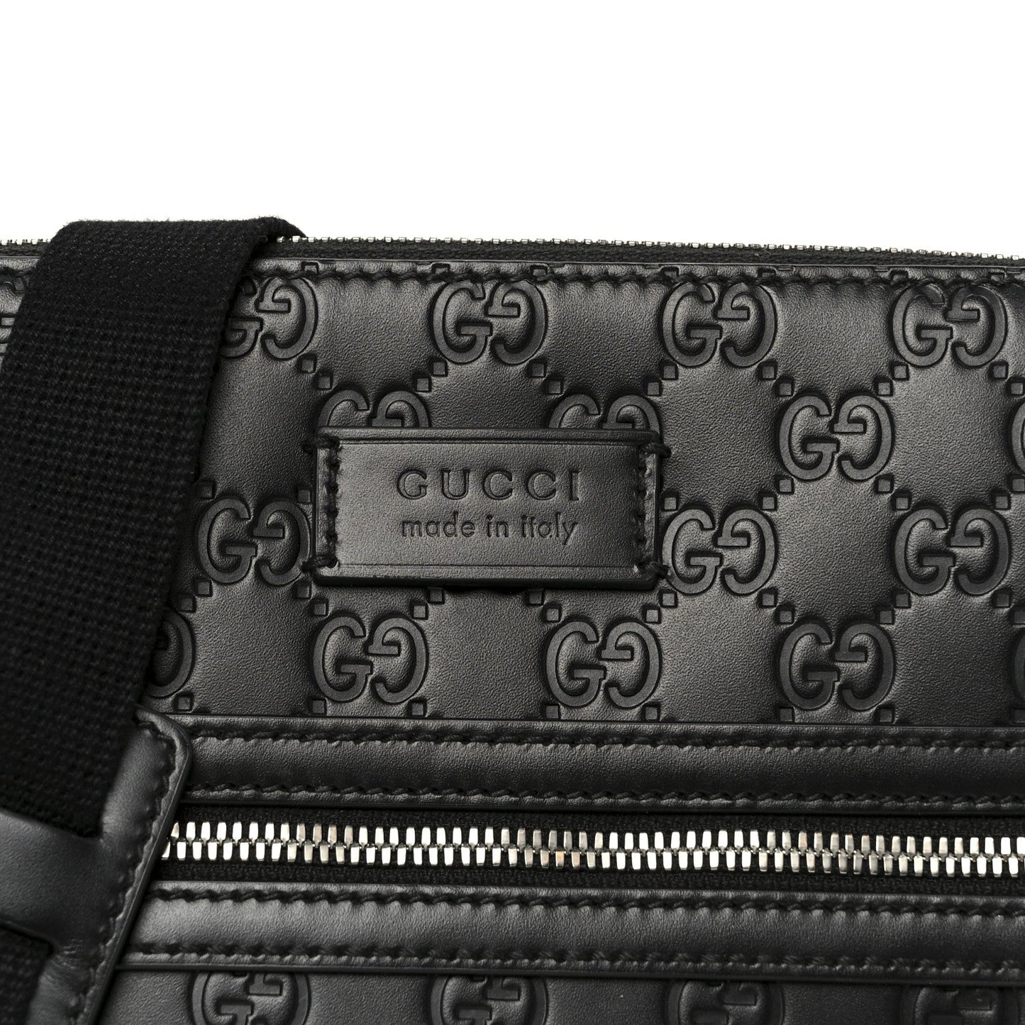 Guccissima Signature Small Messenger Bag Black