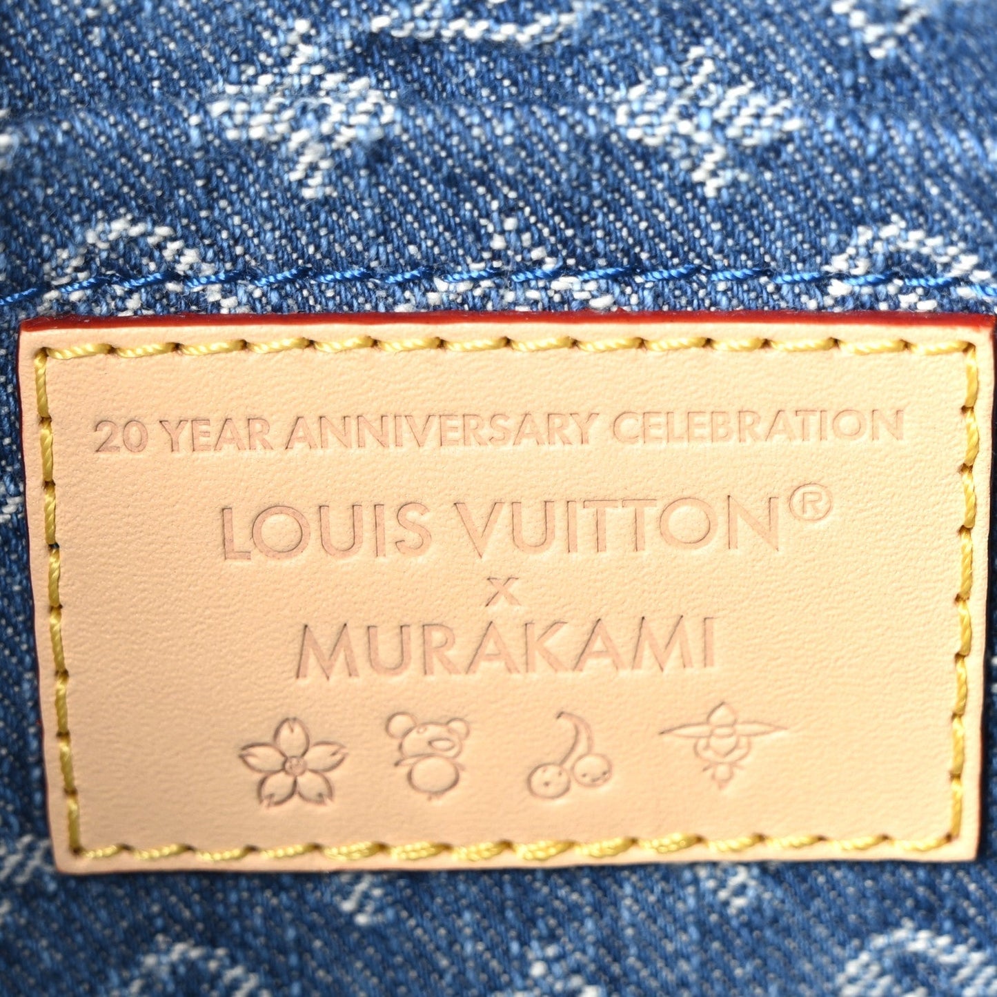 LV X TM Monogram Denim Cerises Pochette Accessories Blue