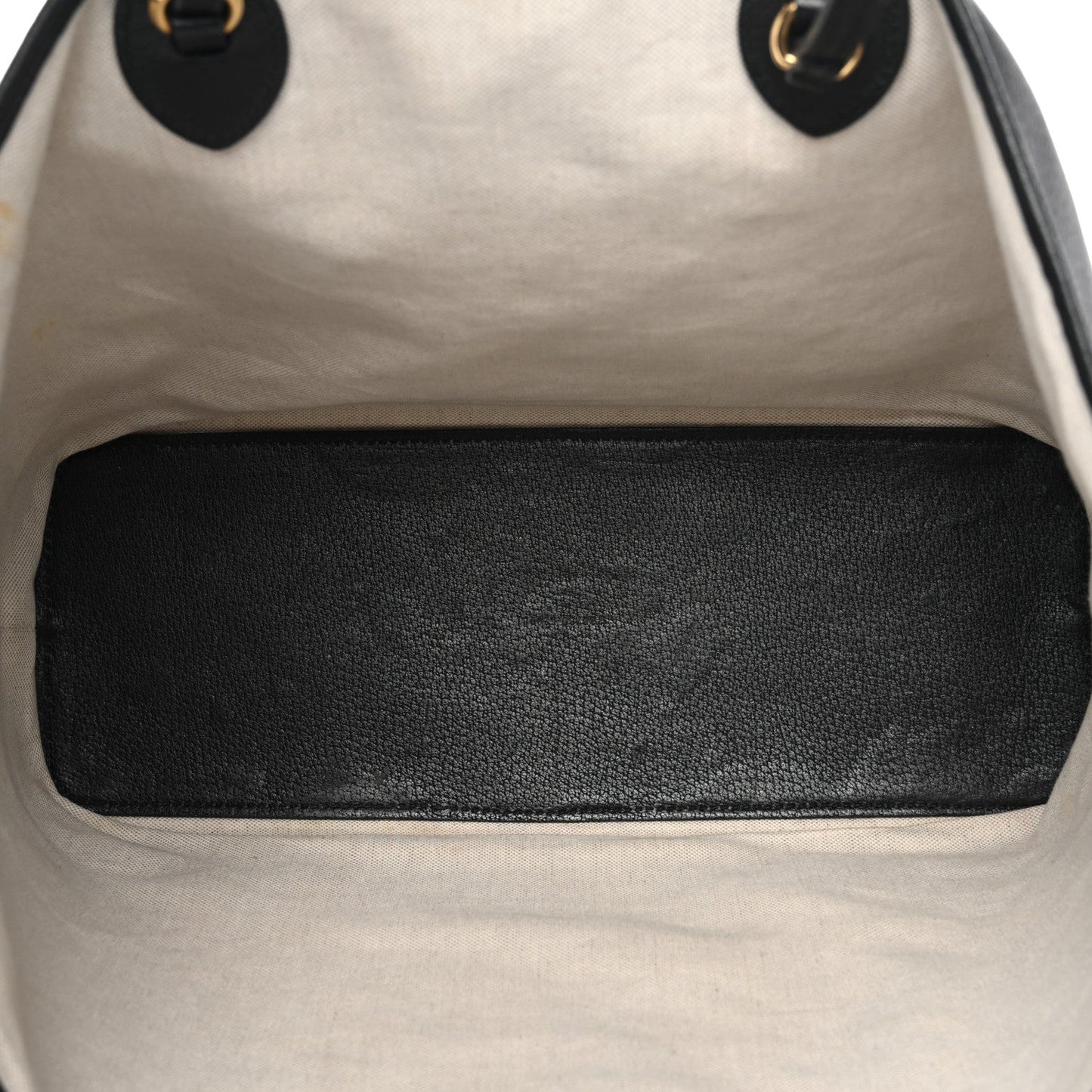 Textured Dollar Calfskin Medium Ophidia Shoulder Tote Bag Black