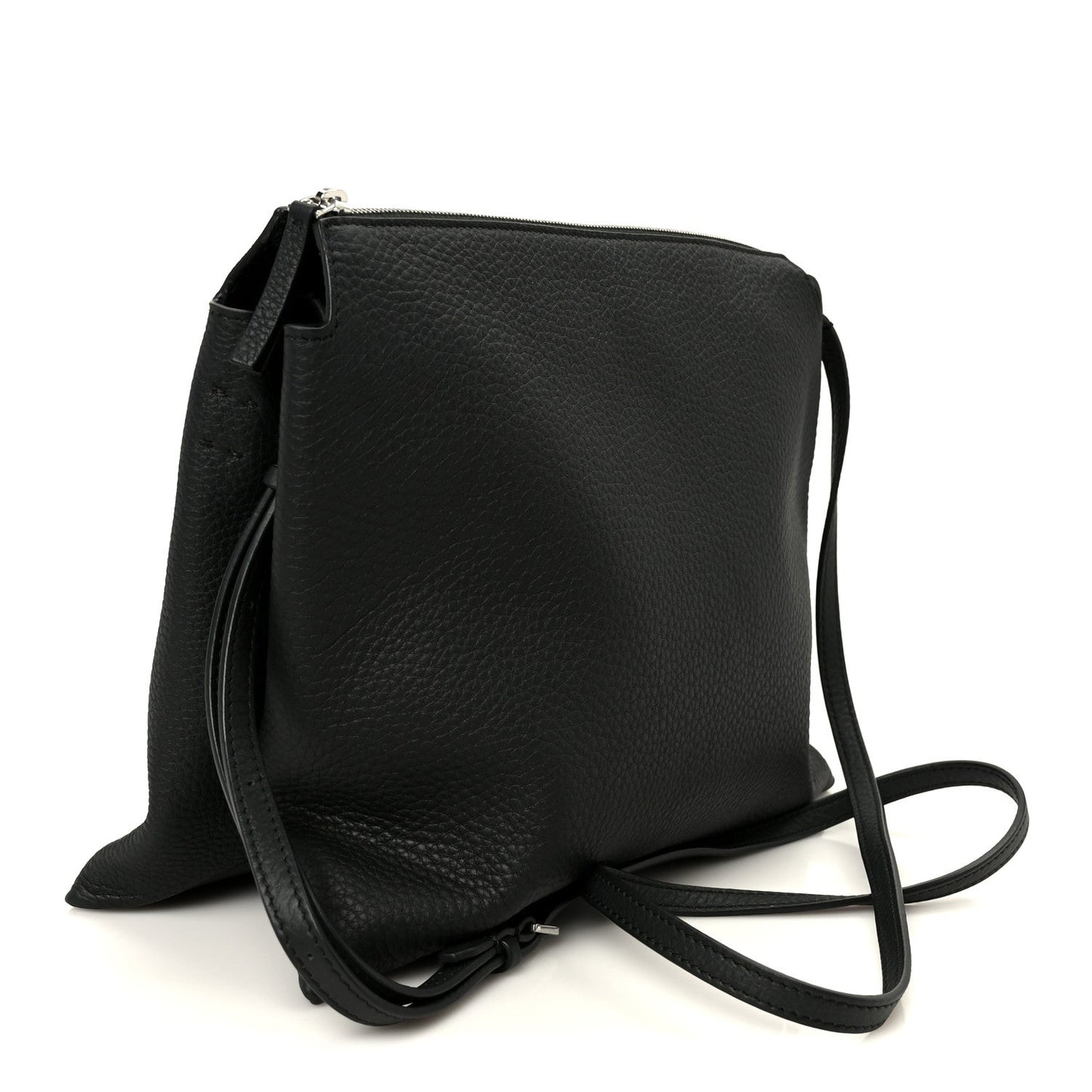 Grained Calfskin Nu Twin Bag Dark Pine