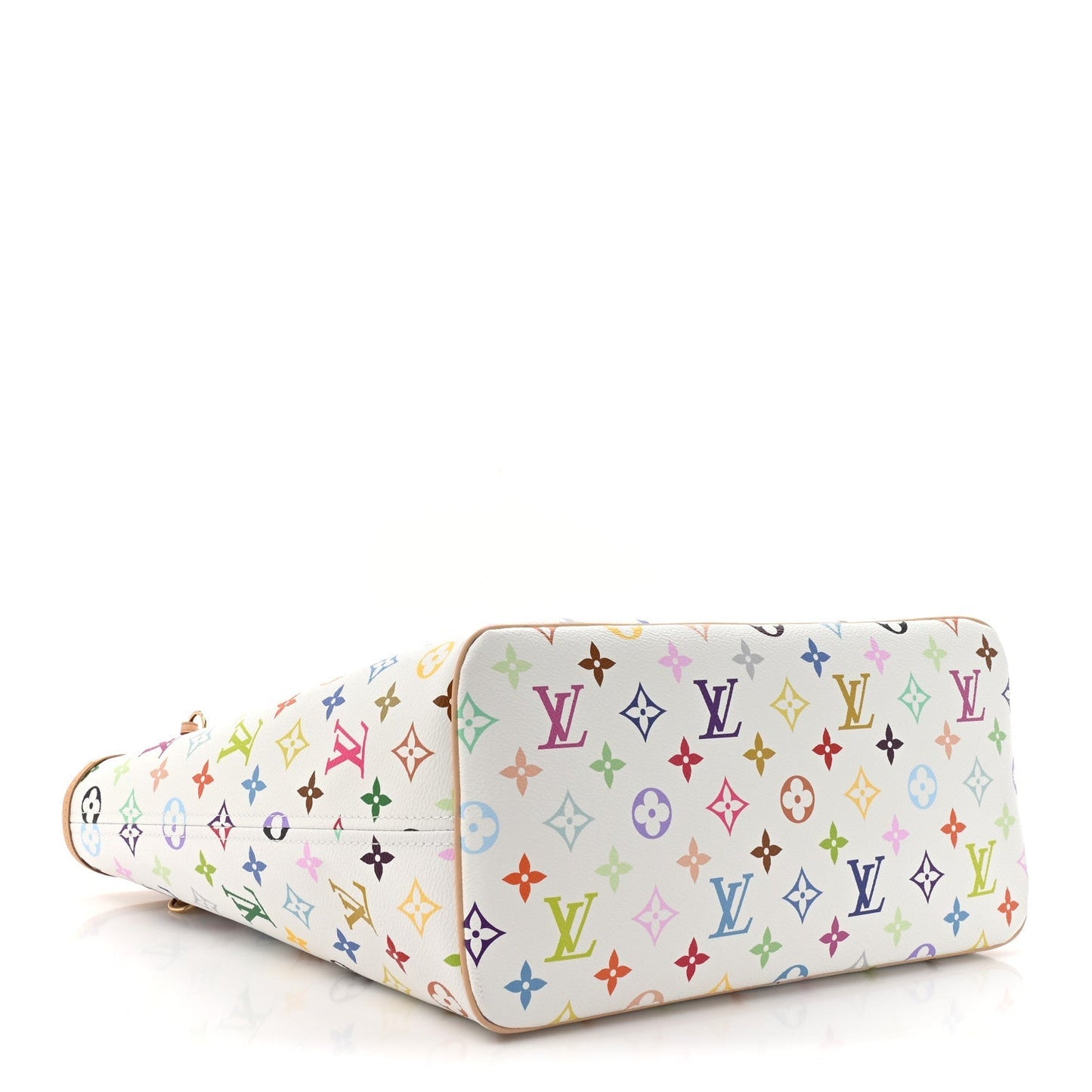 LV X TM Monogram Multicolor Neverfull MM White
