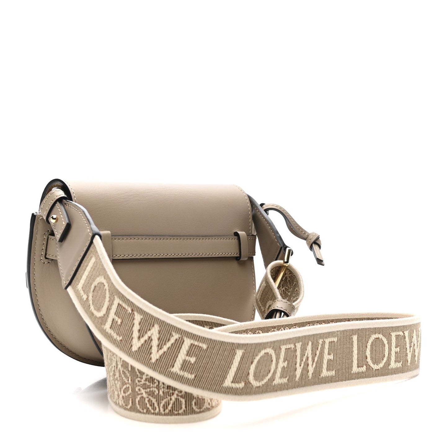 Calfskin Jacquard Mini Gate Dual Bag Clay