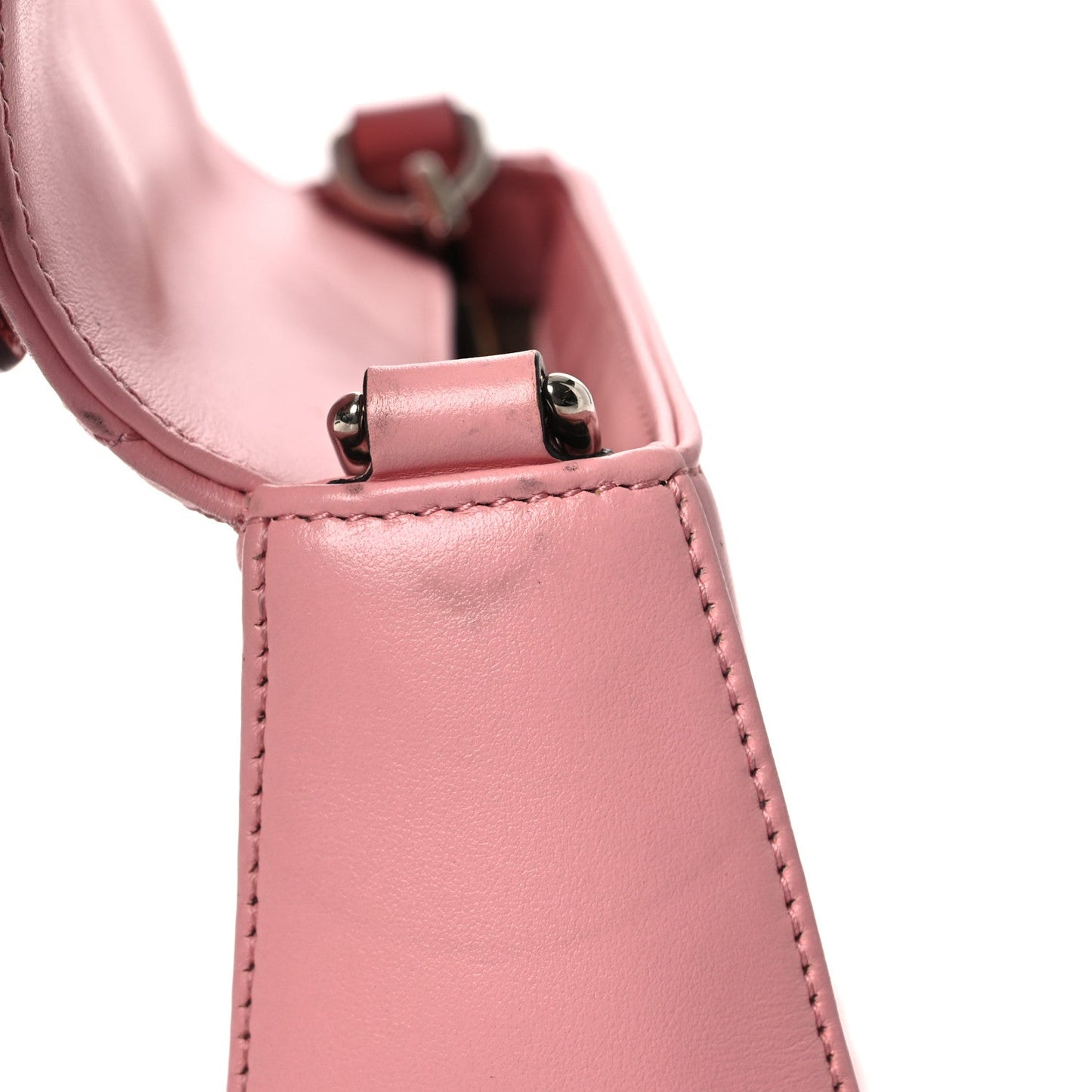 Calfskin Matelasse Mini GG Marmont Top Handle Shoulder Bag Wild Rose