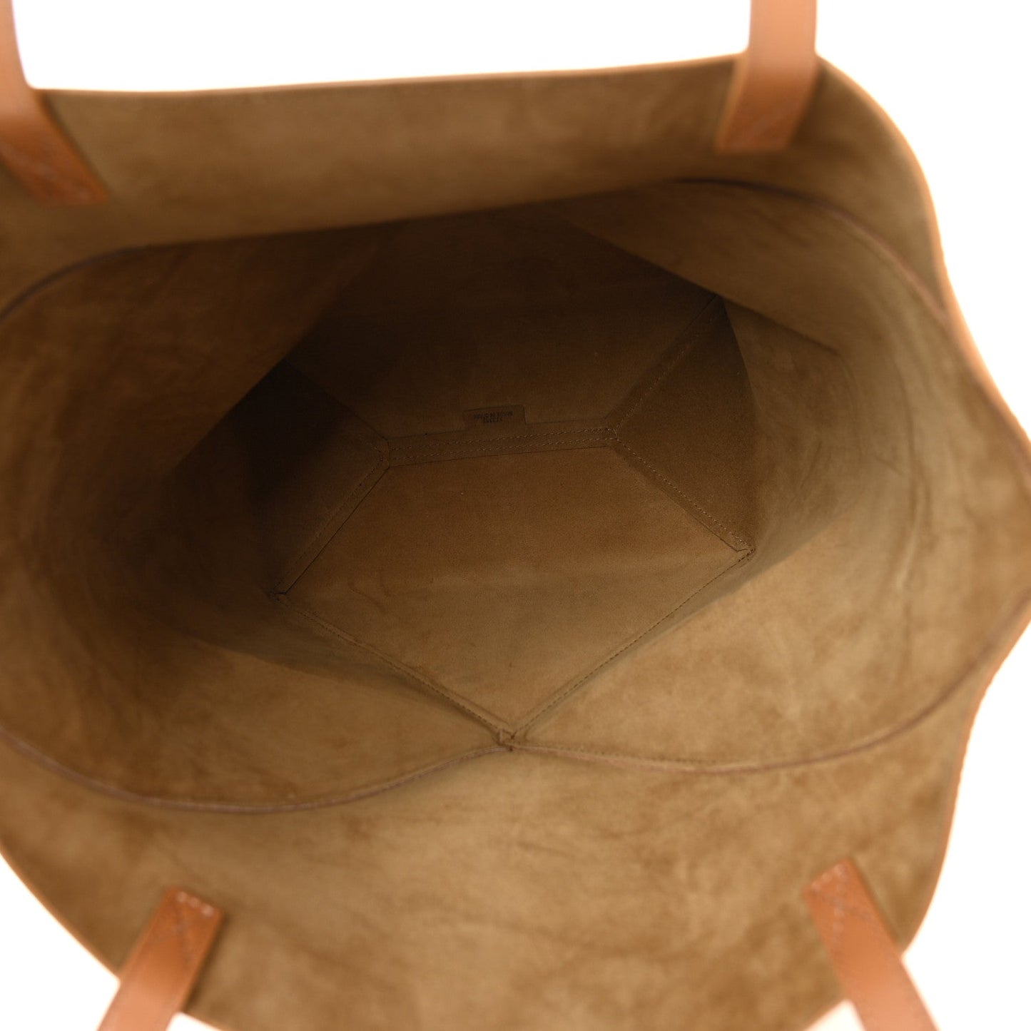 Shiny Calfskin Medium Puzzle Fold Tote Warm Desert