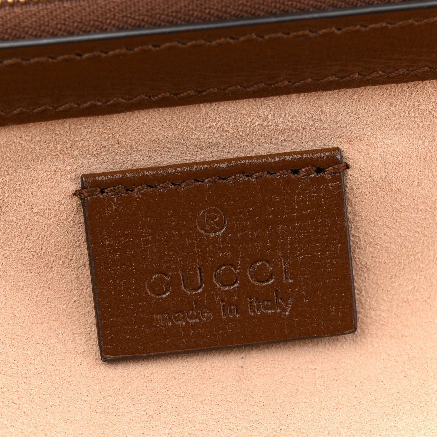 GG Supreme Monogram Mini Clasp Bag Beige Brown