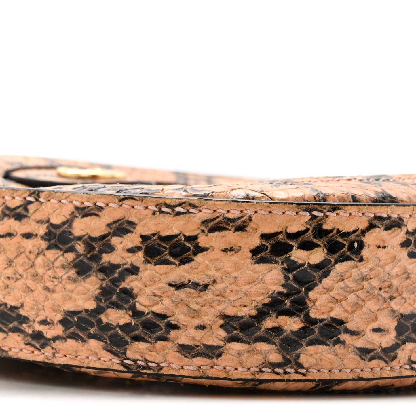 Snakeskin GG Ophidia Round Crossbody Bag