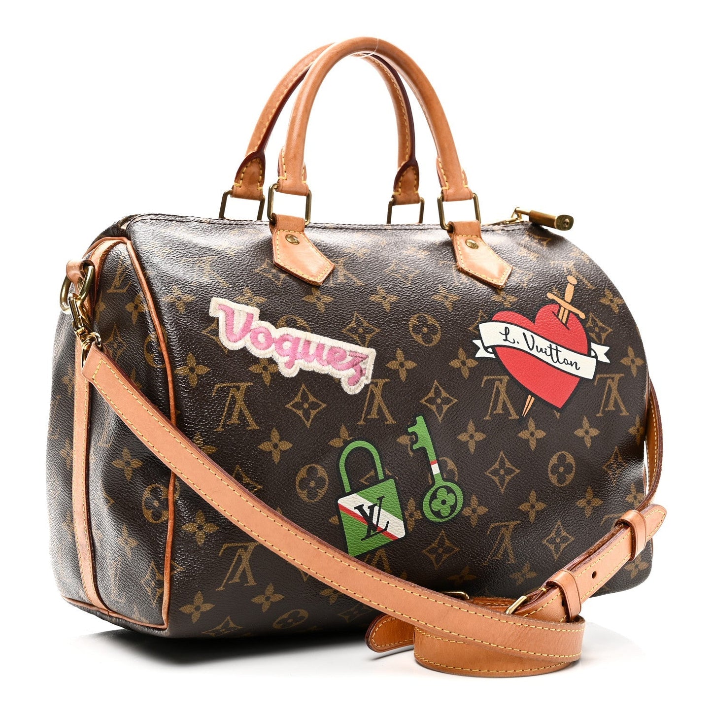 Monogram Patches Speedy Bandouliere 30