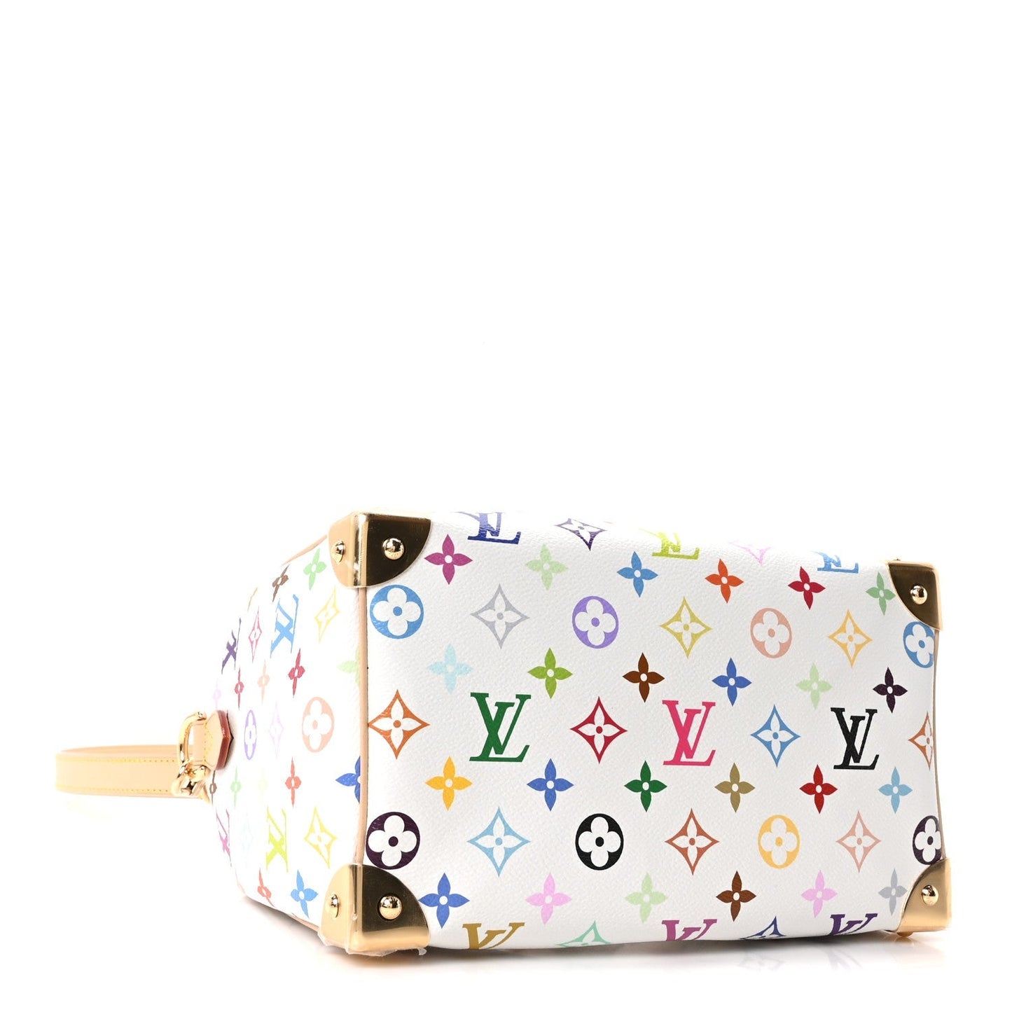 LV X TM Monogram Multicolor Speedy Bandouliere 25 White