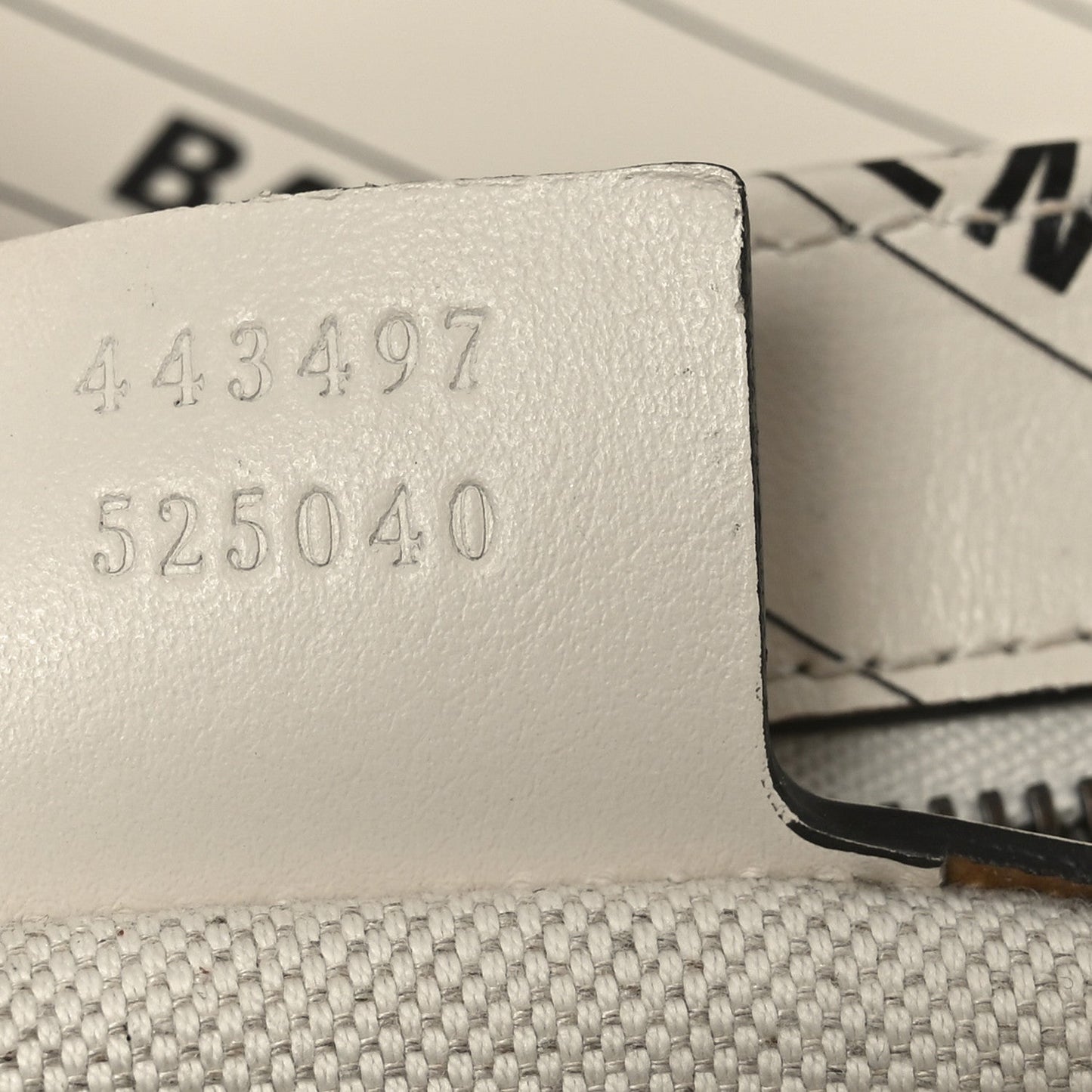 X BALENCIAGA Calfskin Matelasse Logo Print Small GG Marmont Shoulder Bag White