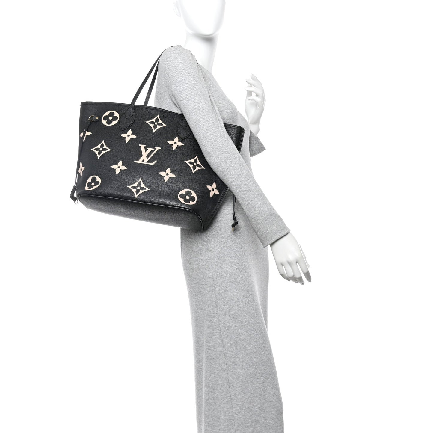 Empreinte Monogram Giant Neverfull MM Black Beige