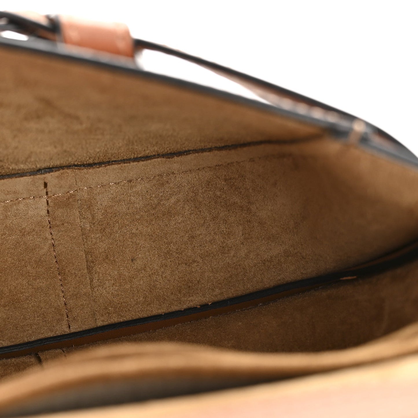 Calfskin Jacquard Mini Gate Dual Bag Tan