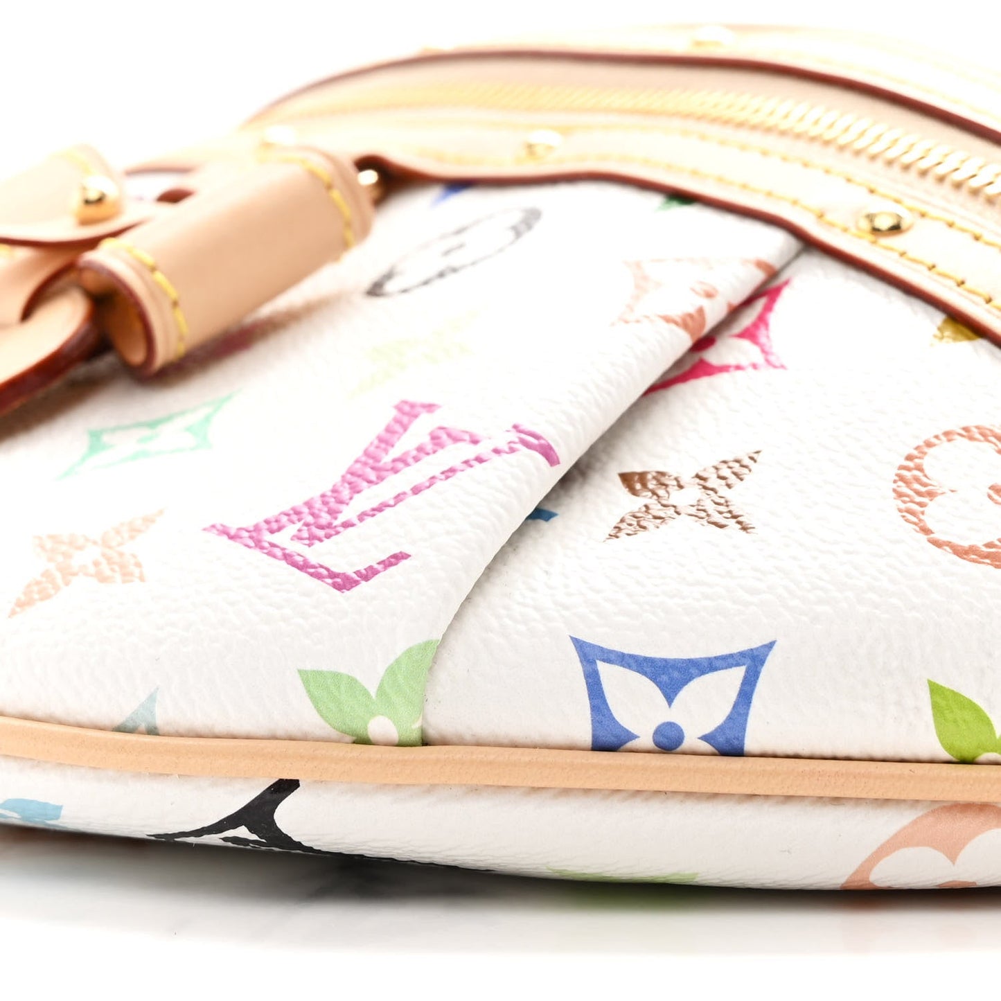 LV X TM Monogram Multicolor High Rise Bumbag White