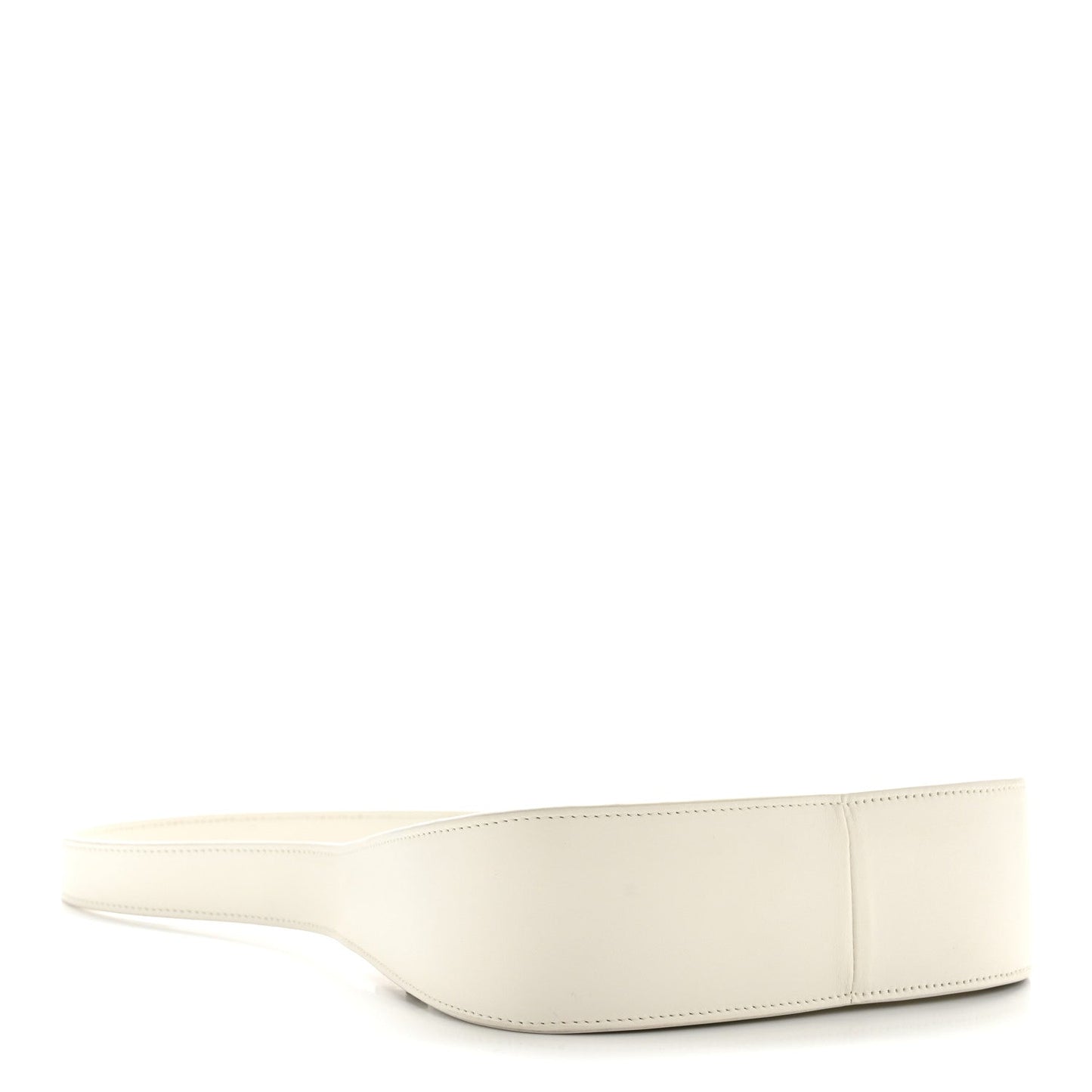 Smooth Calfskin Half Moon Shoulder Bag New Ivory