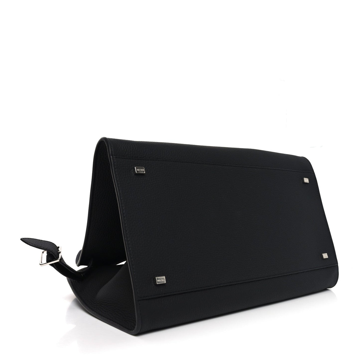 Matte Grained Calfskin Soft Margaux 15 Black
