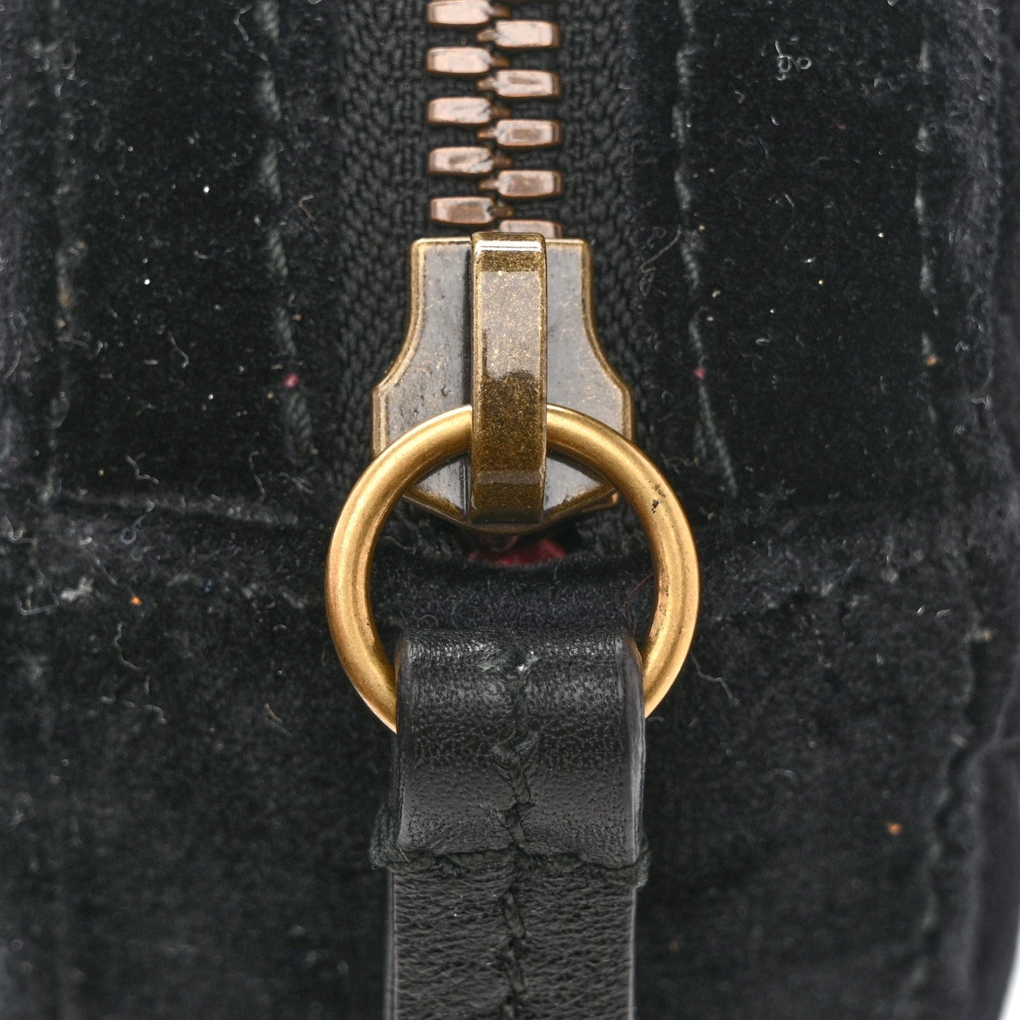 Velvet Matelasse GG Marmont Belt Bag 75 30 Black