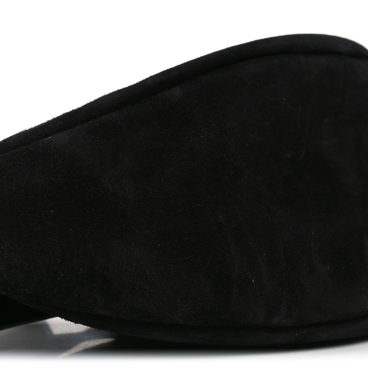 Suede Small Slouchy Banana Bag Black