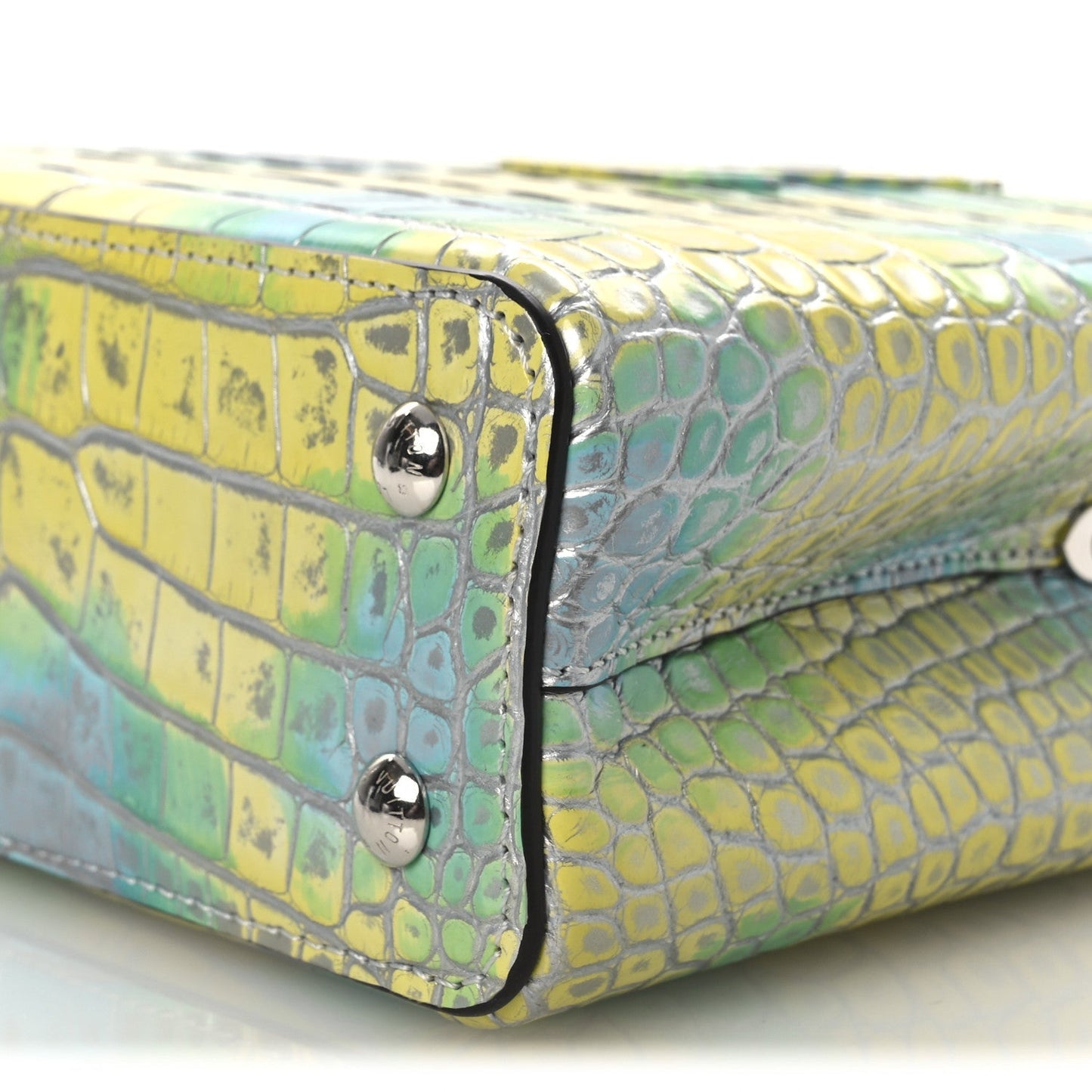 Crocodile Mini Capucines  Yellow Blue