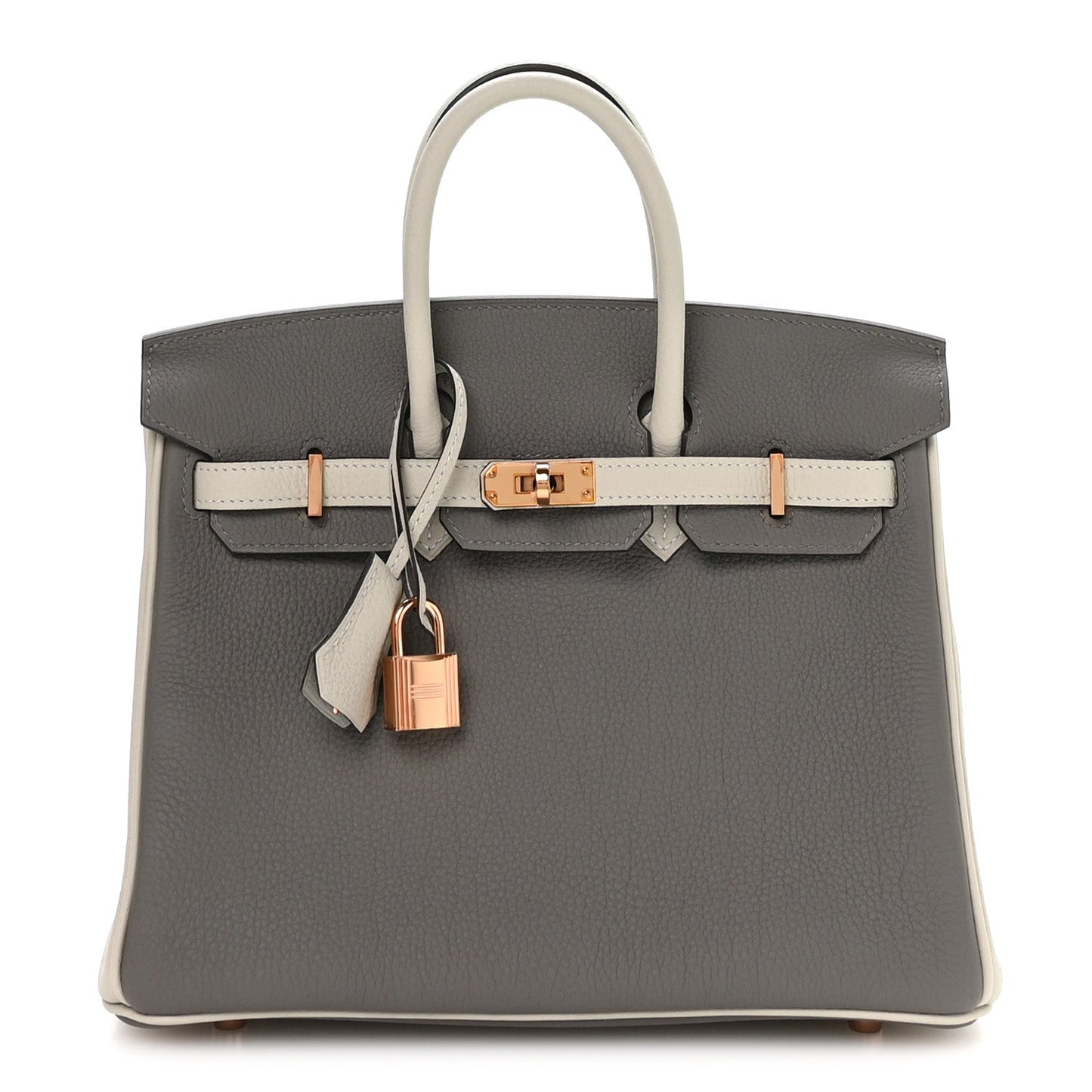 Togo Horseshoe Birkin 25 Gris Tourterelle Gris Perle
