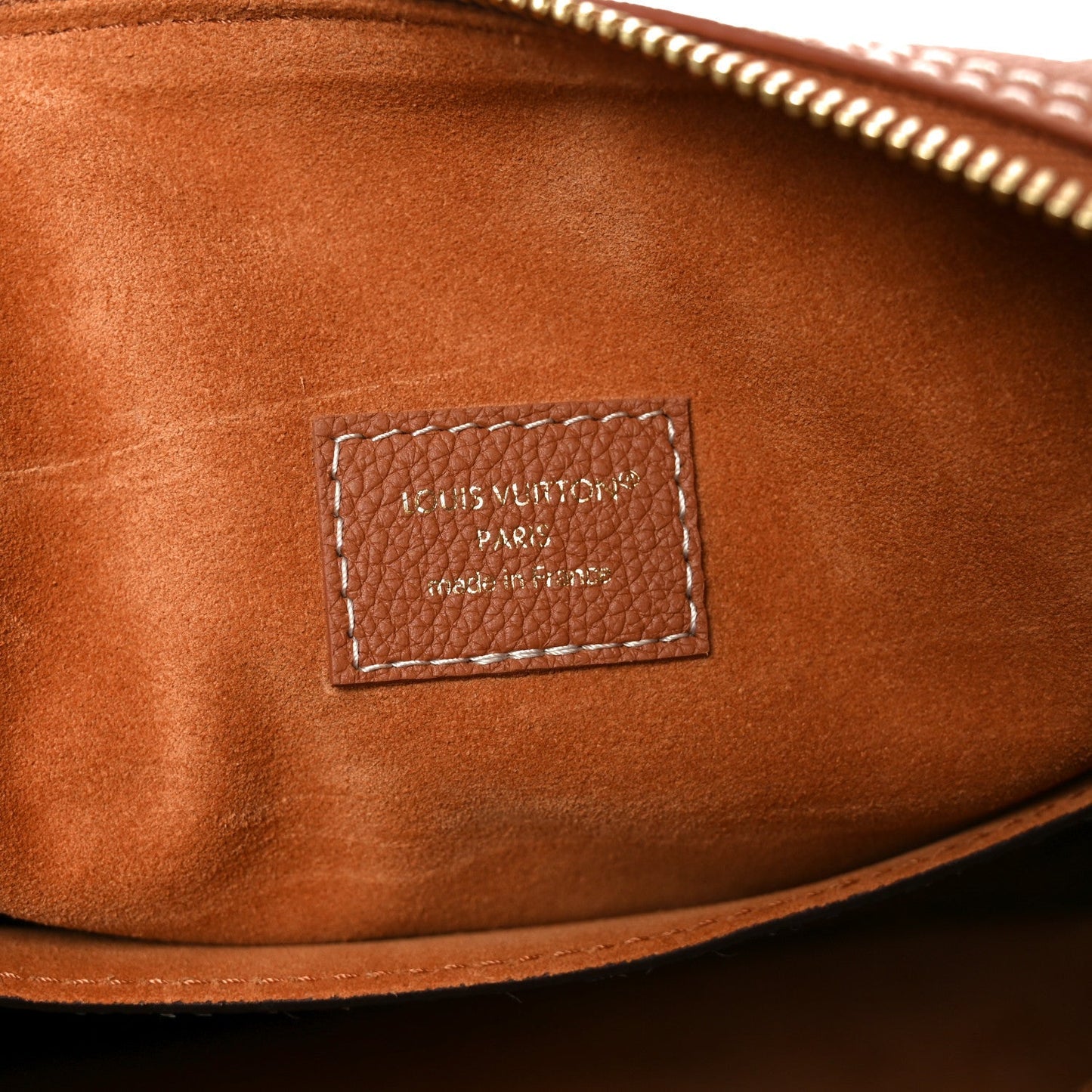 Grained Calfskin Low Key Speedy 30 Cognac