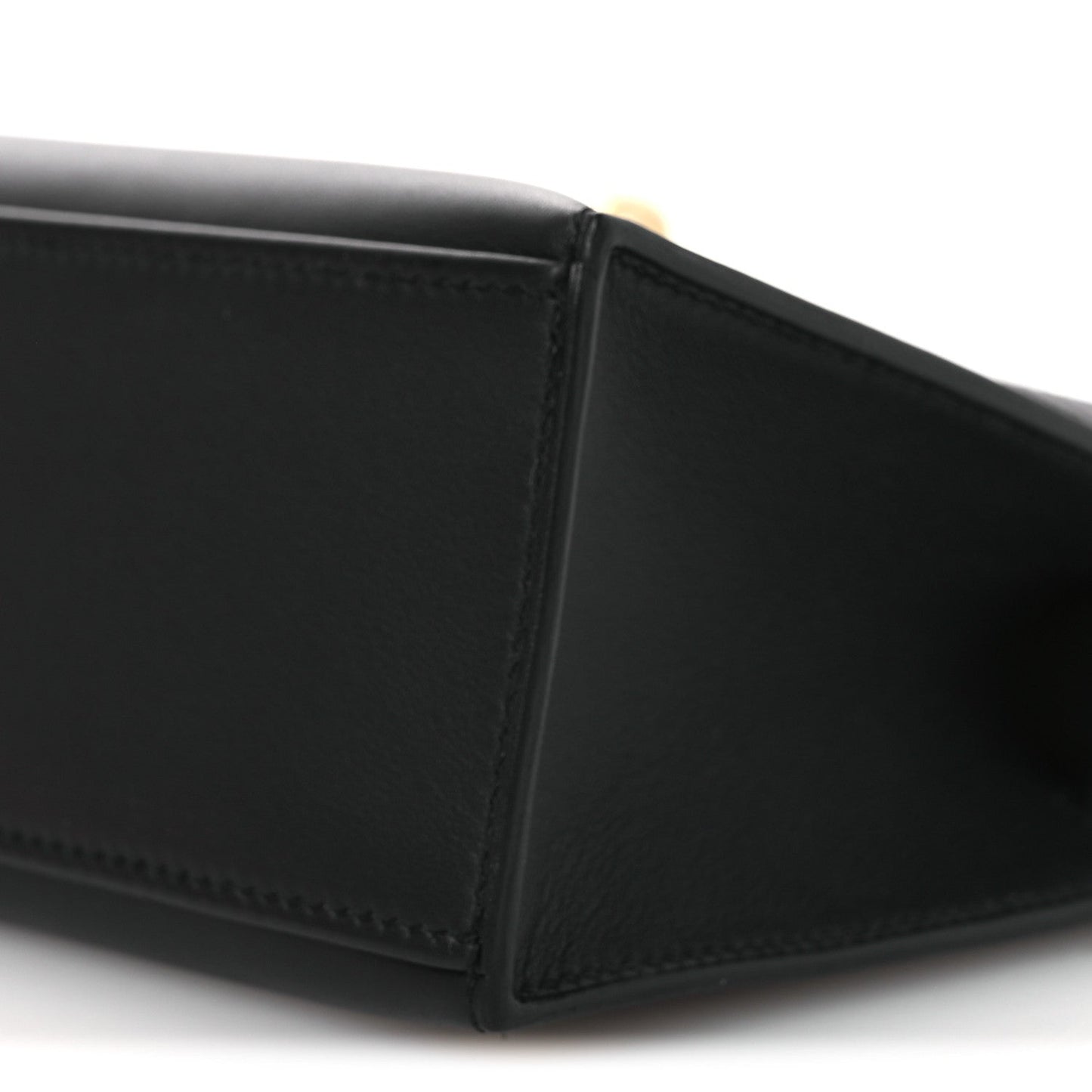 Swift Horseshoe Kelly Pochette Clutch Black Lime