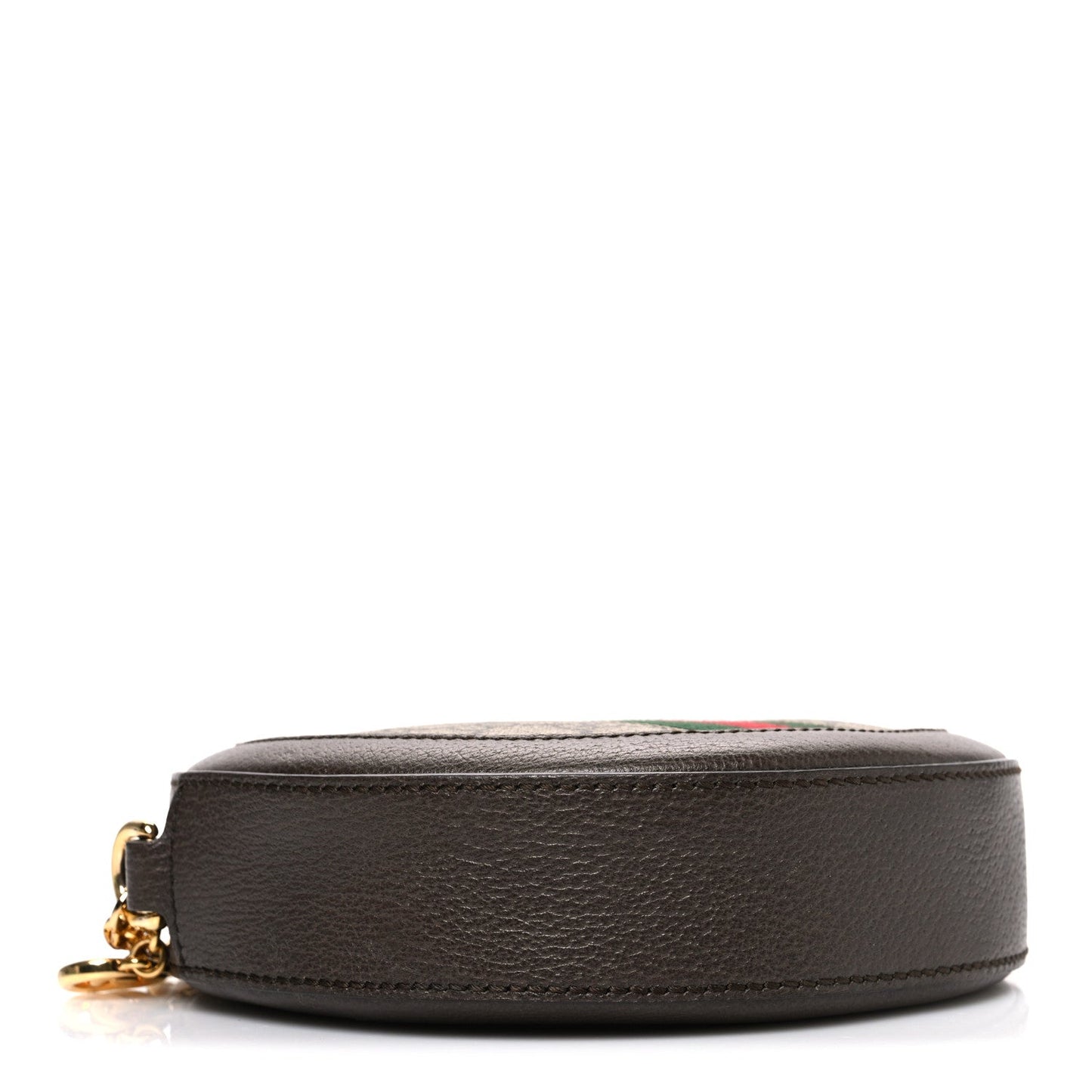 GG Supreme Monogram Web Mini Ophidia Round Shoulder Bag Brown