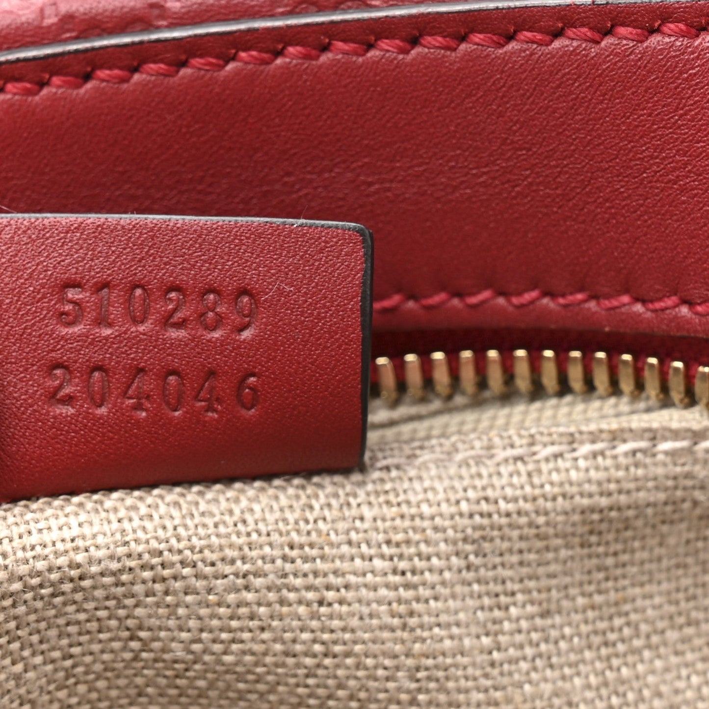 Soft Microguccissima Small Crossbody Bag Rosso