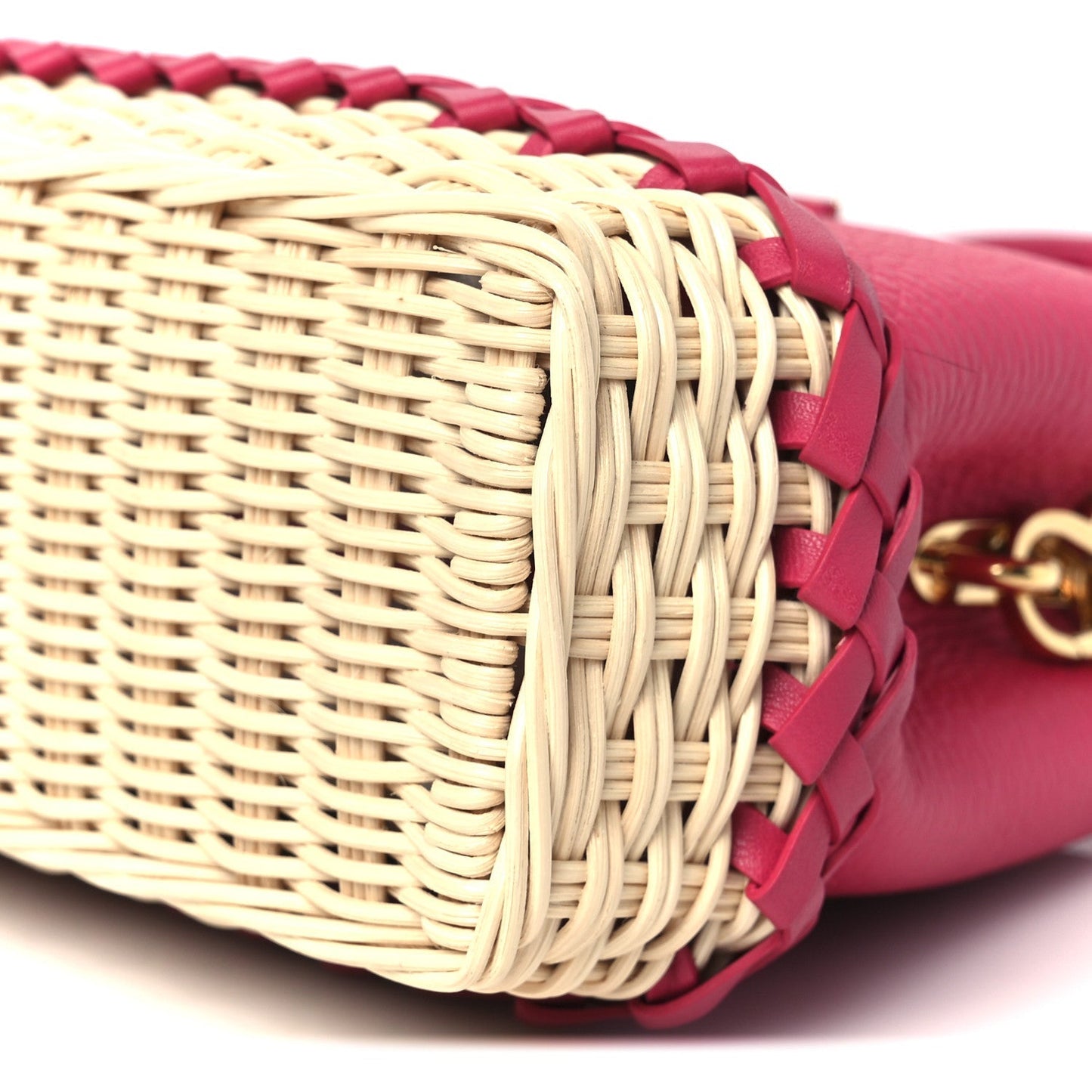 Rattan Taurillon Capucines Mini Magenta