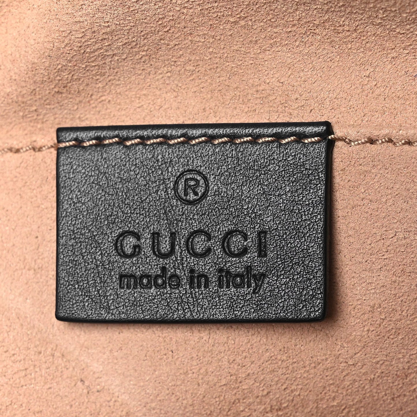 Calfskin Matelasse GucciGhost Small GG Marmont Chain Shoulder Bag  Black Hibiscus Red