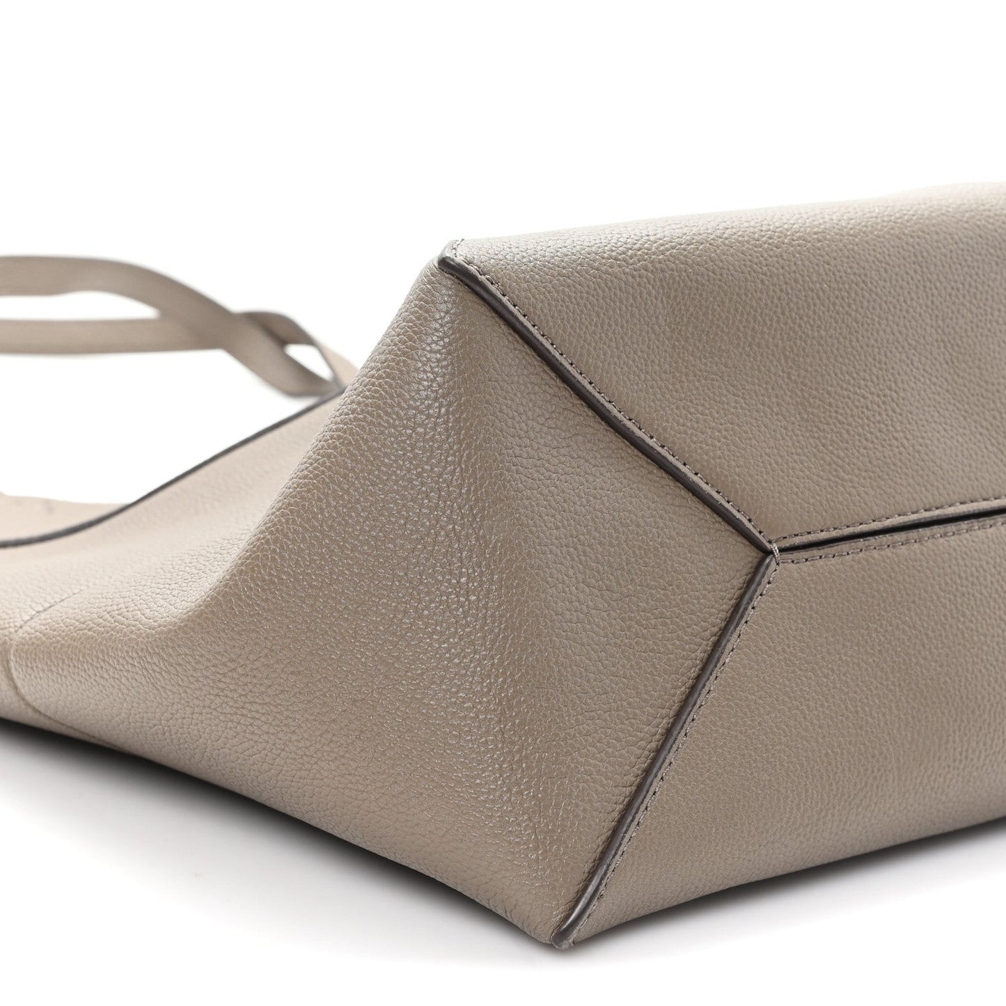 Shiny Calfskin Medium Puzzle Fold Tote Sand