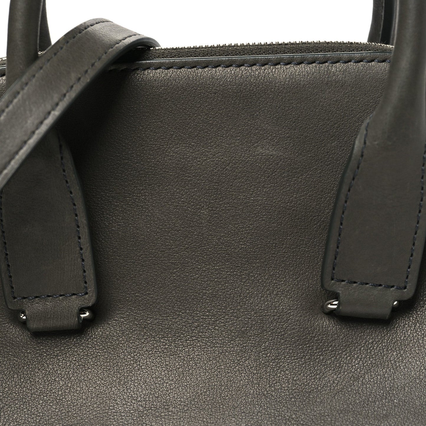 Saddle Calfskin Mini Devon Bag Koala Grey