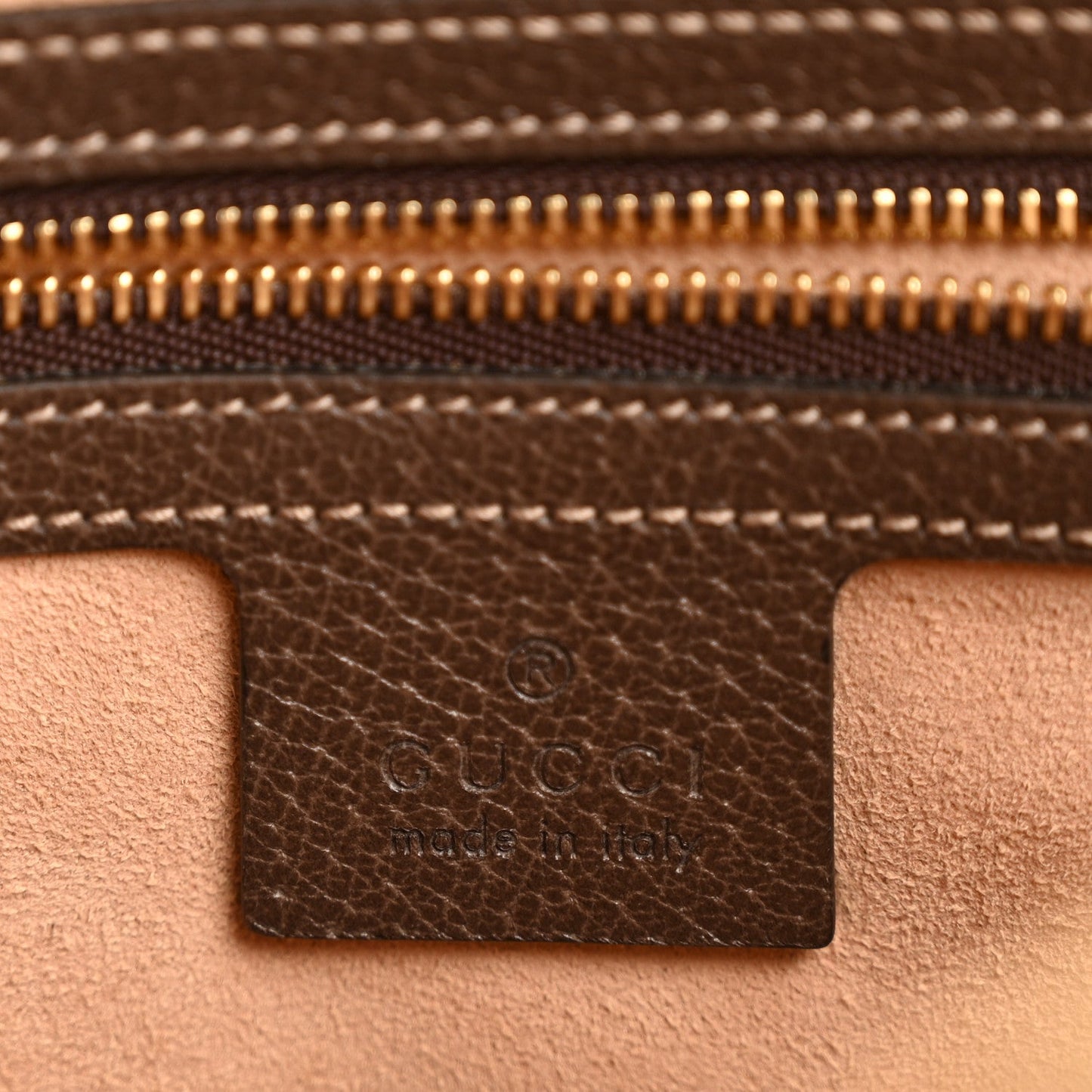 GG Supreme Monogram Web Small Ophidia Shoulder Bag Brown