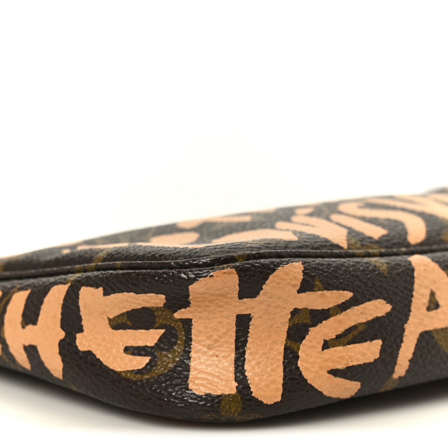 Monogram Graffiti Pochette Accessories Peach