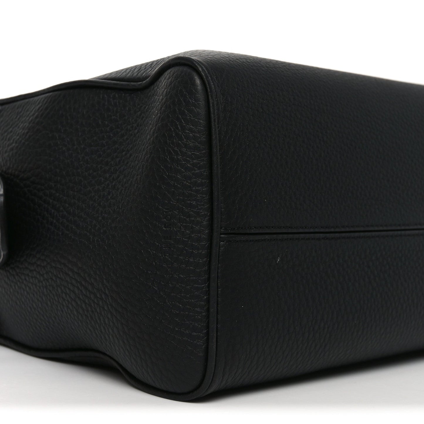 Matte Grained Calfskin India 15.75 Black