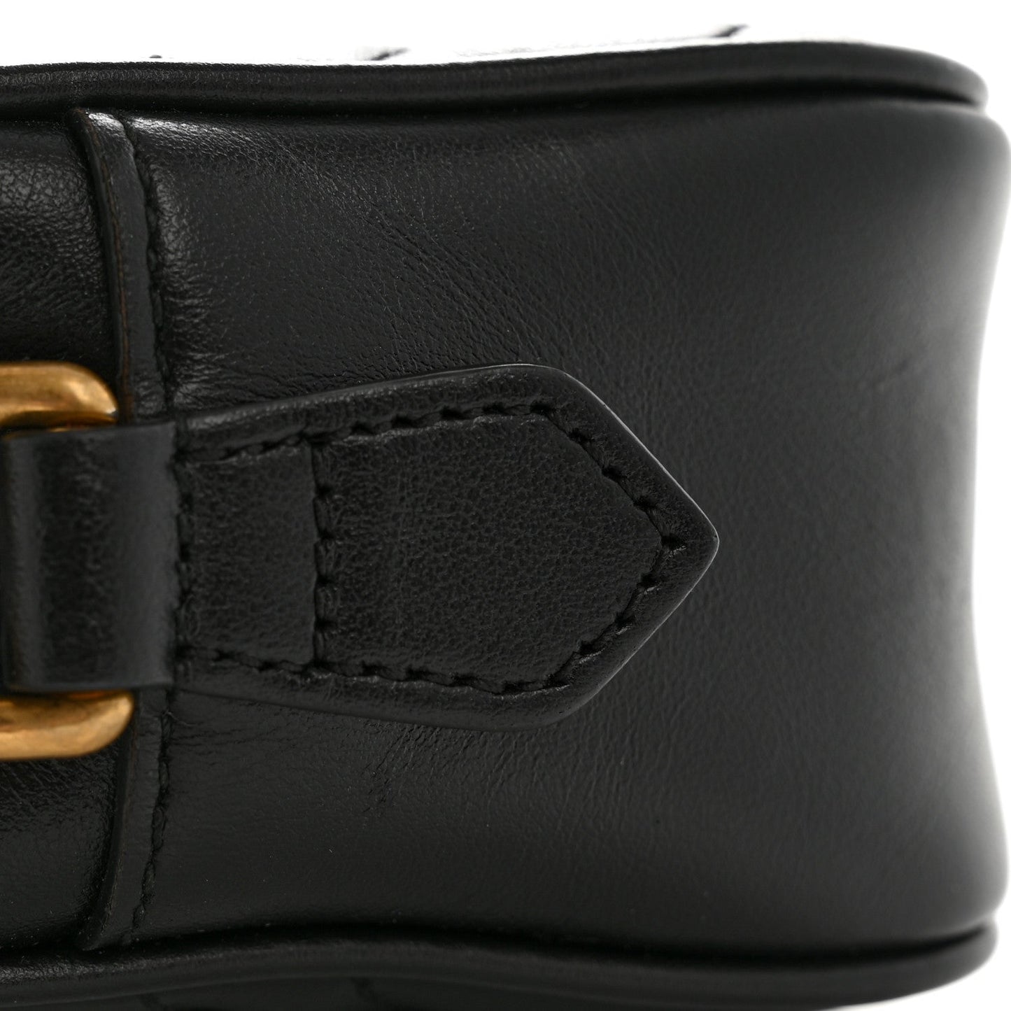 Calfskin Matelasse Mini GG Marmont Chain Shoulder Bag Black
