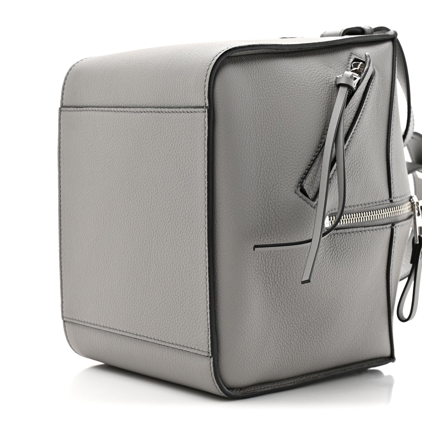 Grained Calfskin Mini Hammock Shoulder Bag Pearl Grey