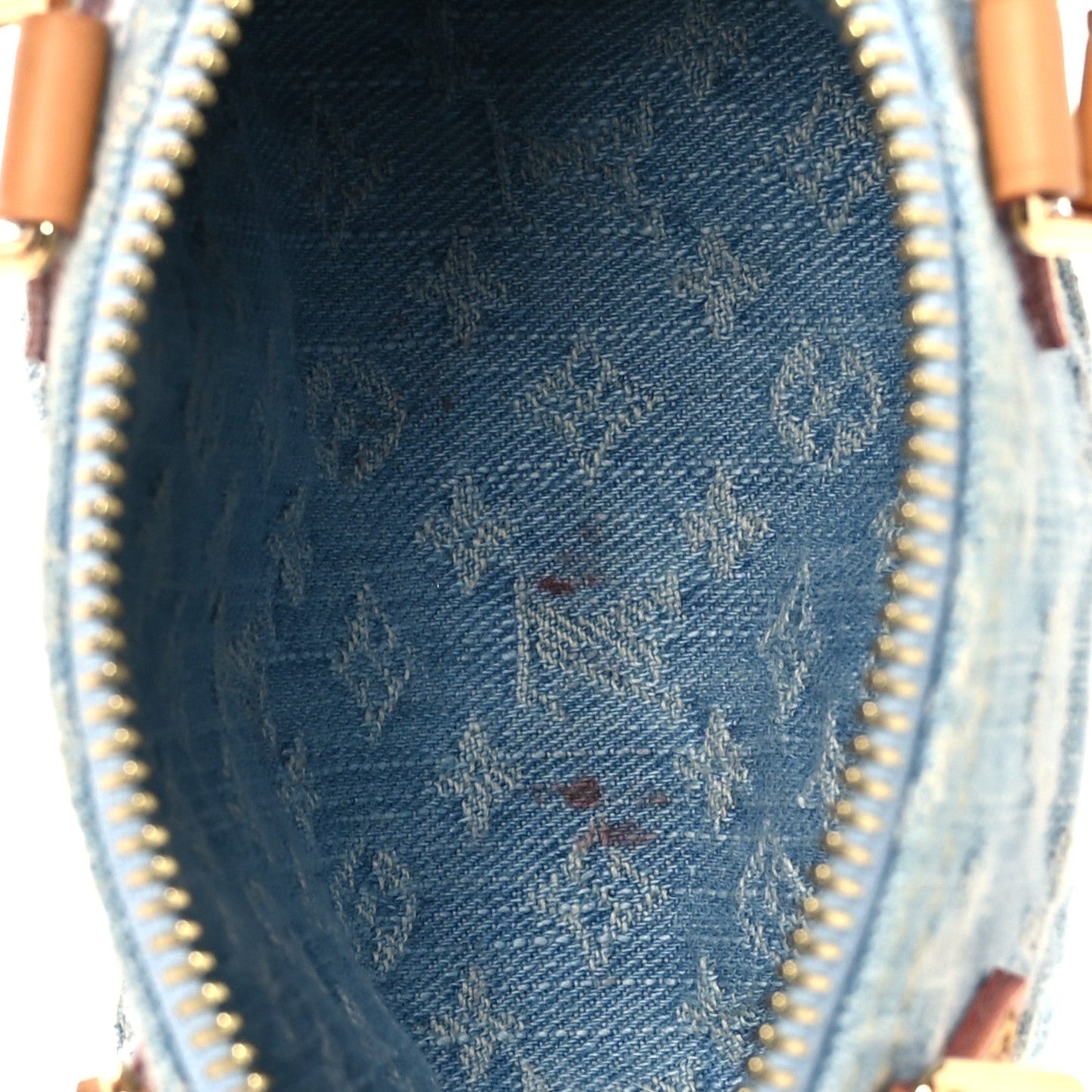 Monogram Denim Nano Speedy Sky Blue