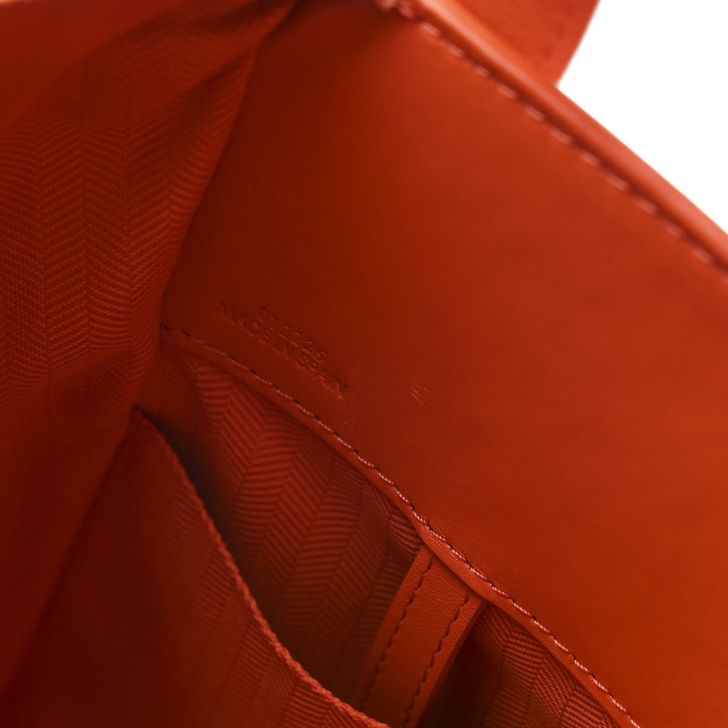 Satin Calfskin Compact Hammock Shoulder Bag Orange
