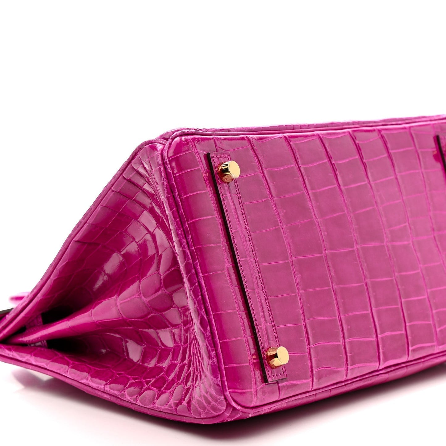 Shiny Niloticus Crocodile Birkin 30 Rose Scheherazade