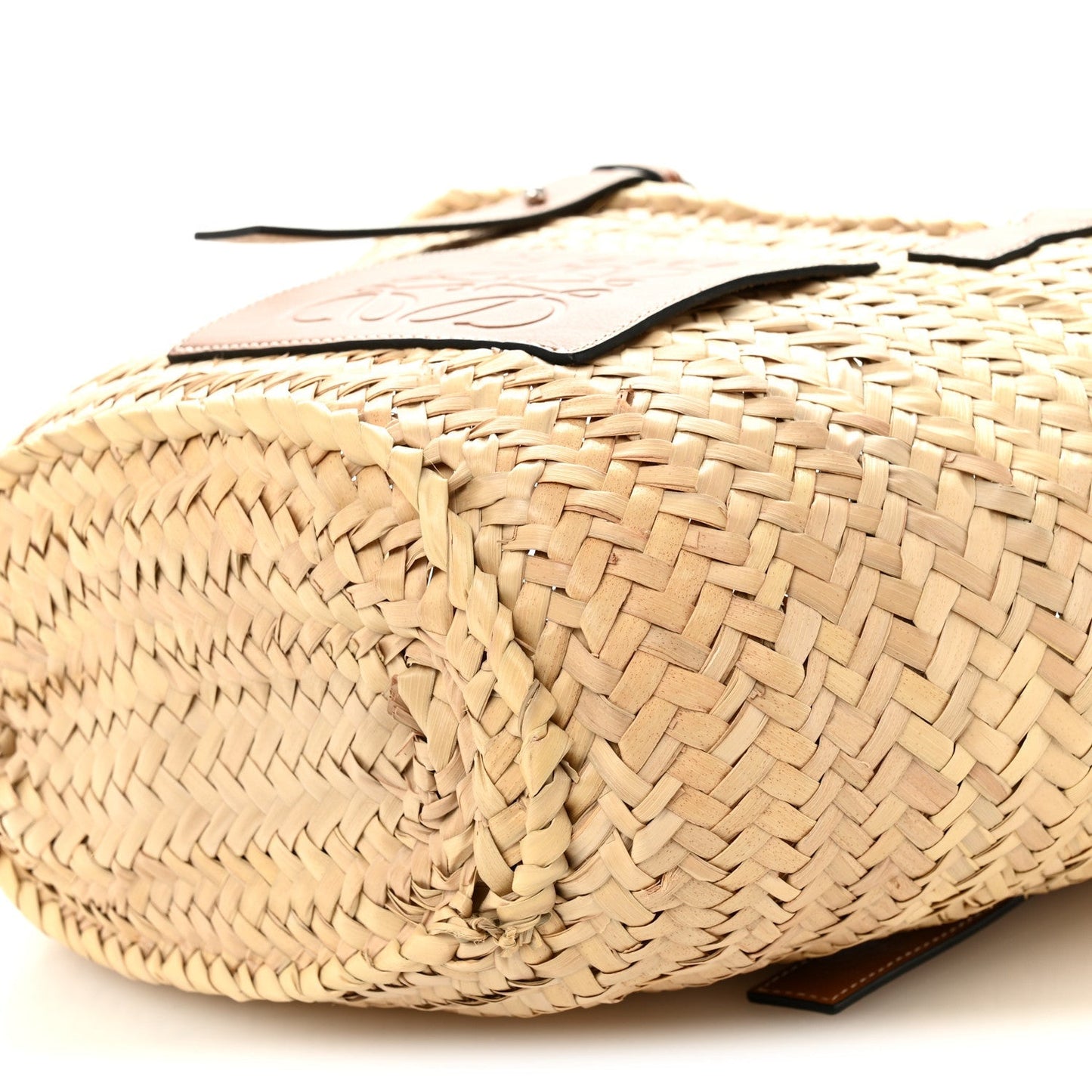 Raffia Basket Tote Bag Natural Tan