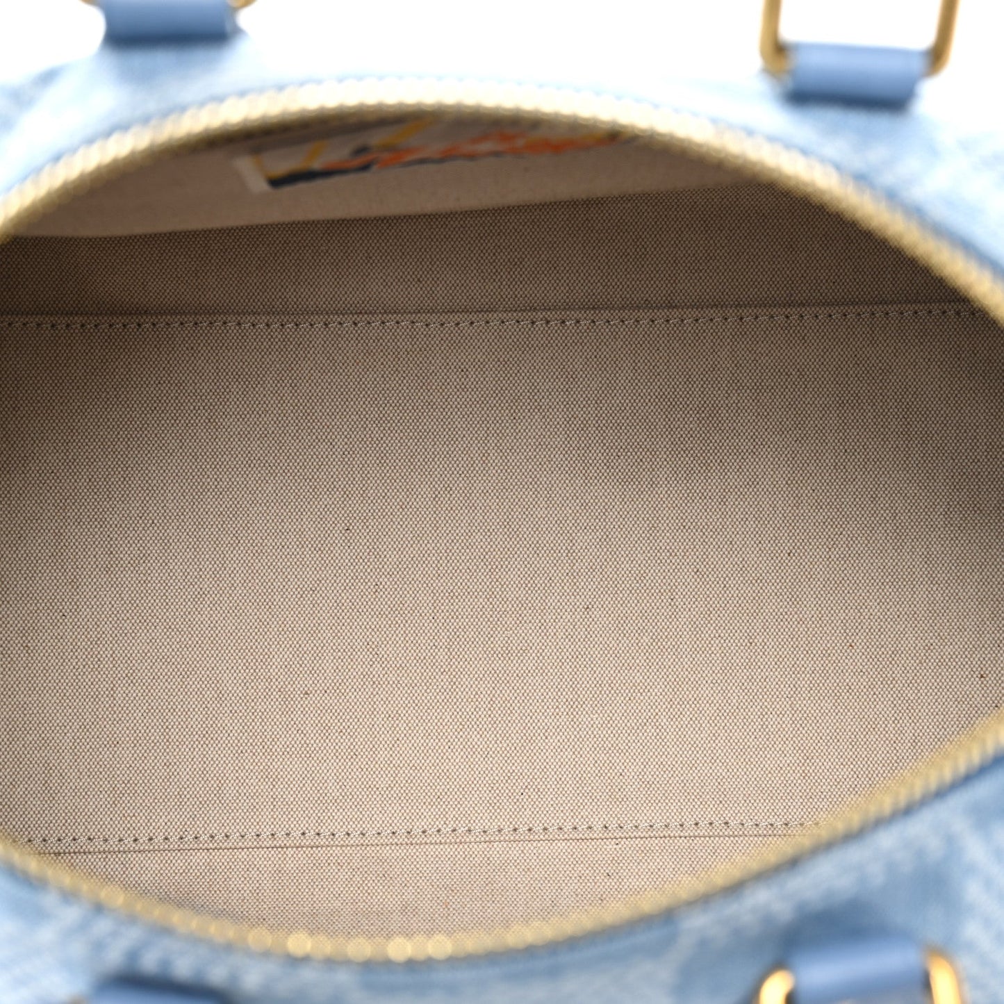 Damier Denim 3D Speedy Bandouliere 30 Denim Blue