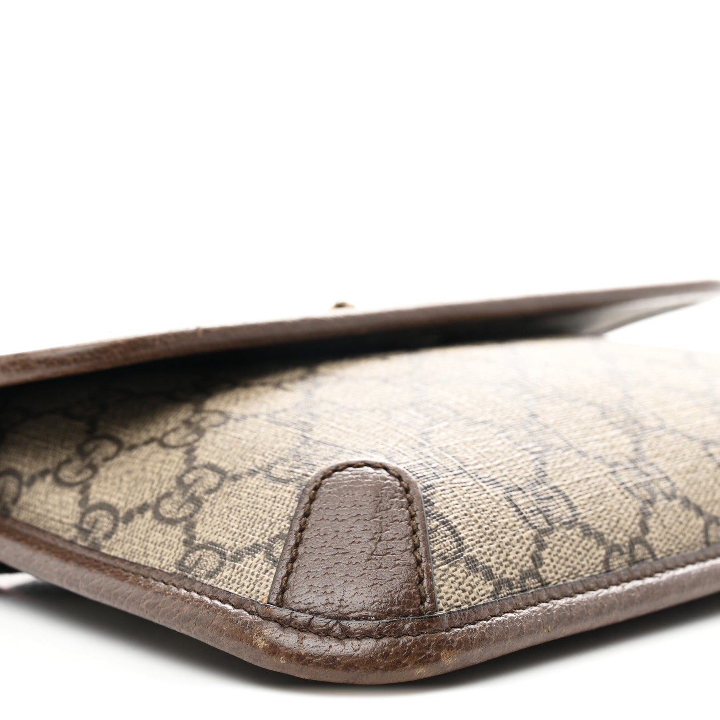GG Supreme Monogram Neo Vintage Web Belt Bag Brown