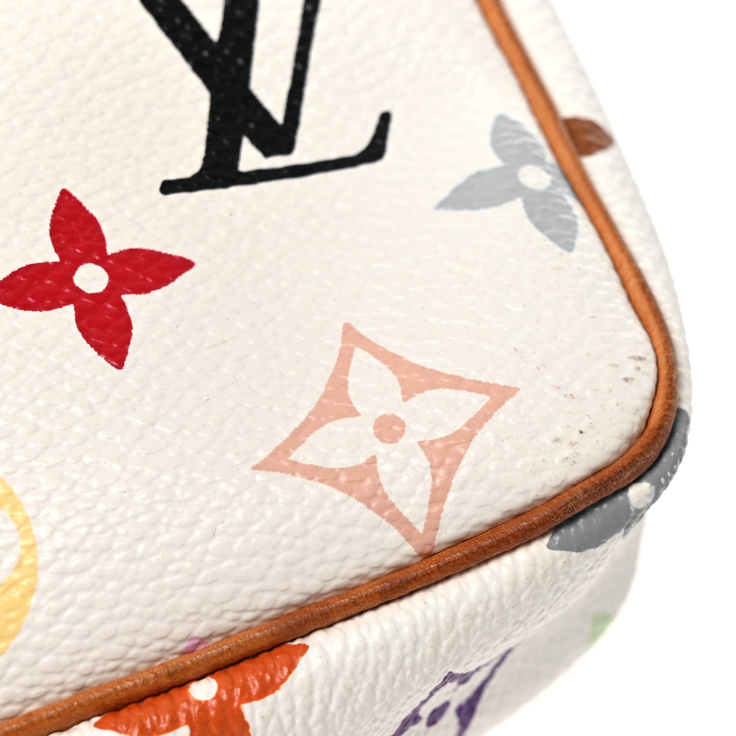Monogram Multicolor Pochette Accessories White