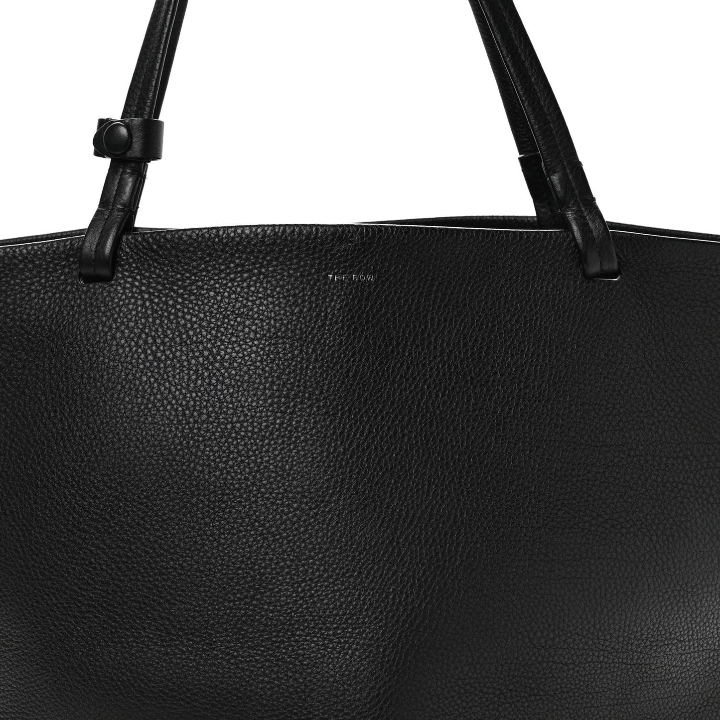 Grained Calfskin Park Tote Three Black