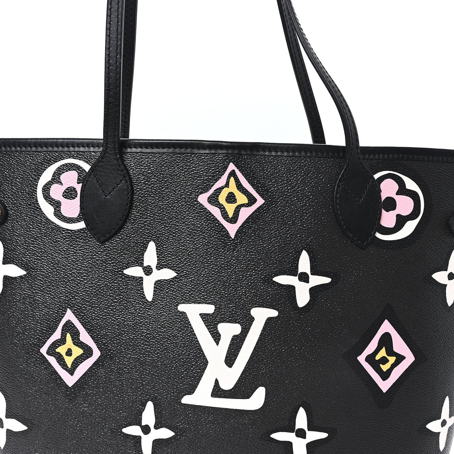 Monogram Giant Wild at Heart Neverfull MM Black