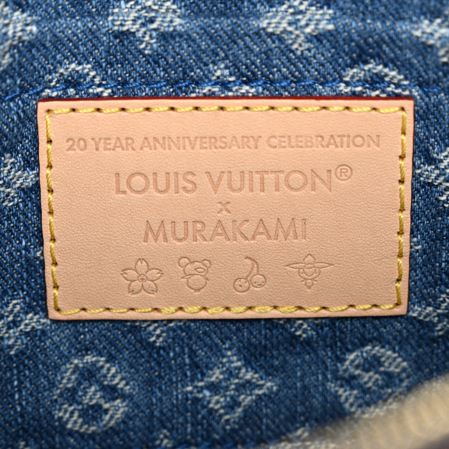 LV X TM Monogram Denim Cerises Pochette Accessories Blue