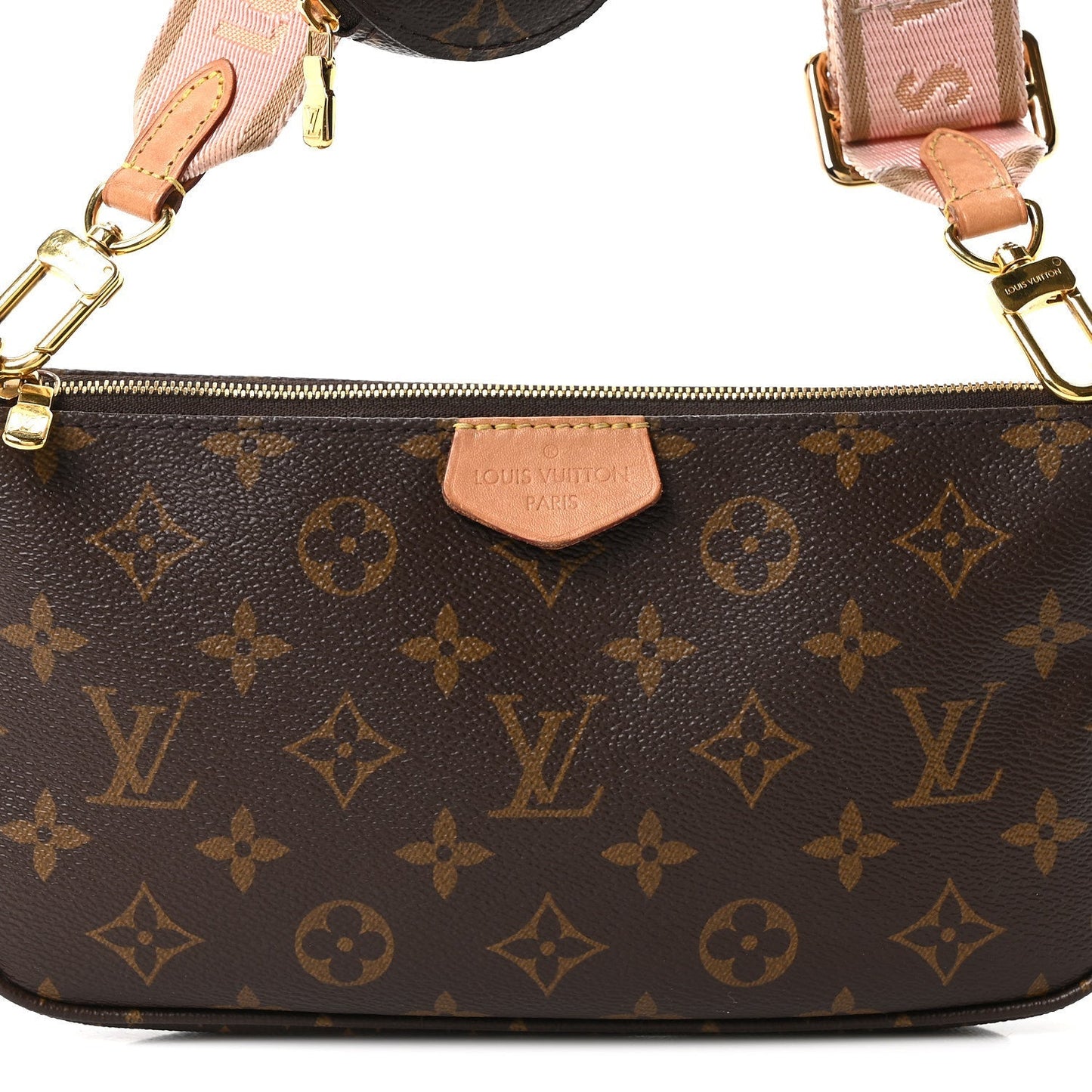Monogram Multi Pochette Accessories Large Pochette Rose Clair