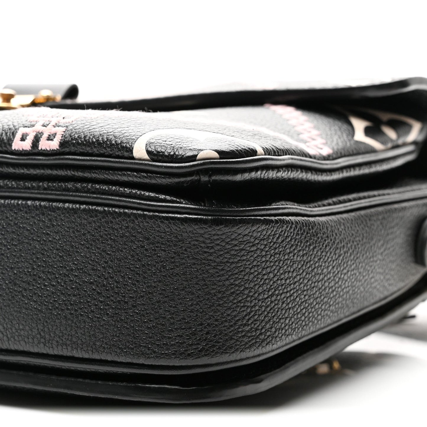 Empreinte Monogram Giant Broderies Pochette Metis Black