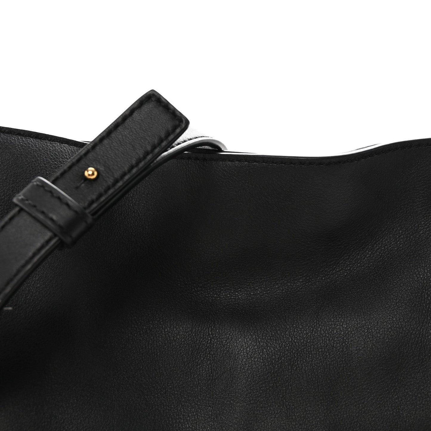 Nappa Medium Flamenco Knot Bag Black