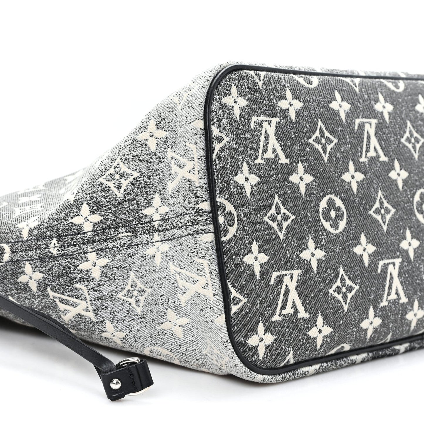 Denim Monogram Jacquard Neverfull MM Grey